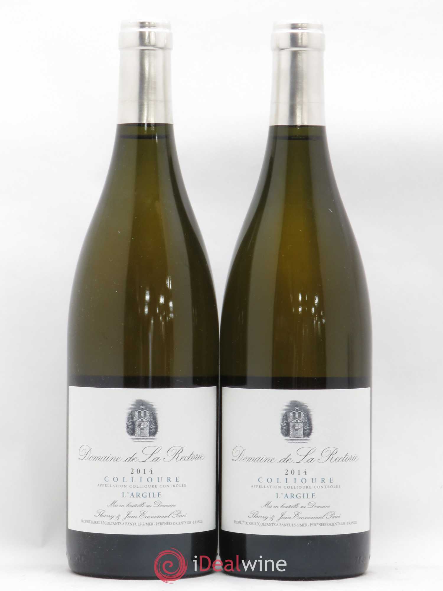 Collioure La Rectorie (Domaine de) L'Argile Thierry et Jean Emmanuel Parcé 2014 - Lot de 2 bouteilles - 0