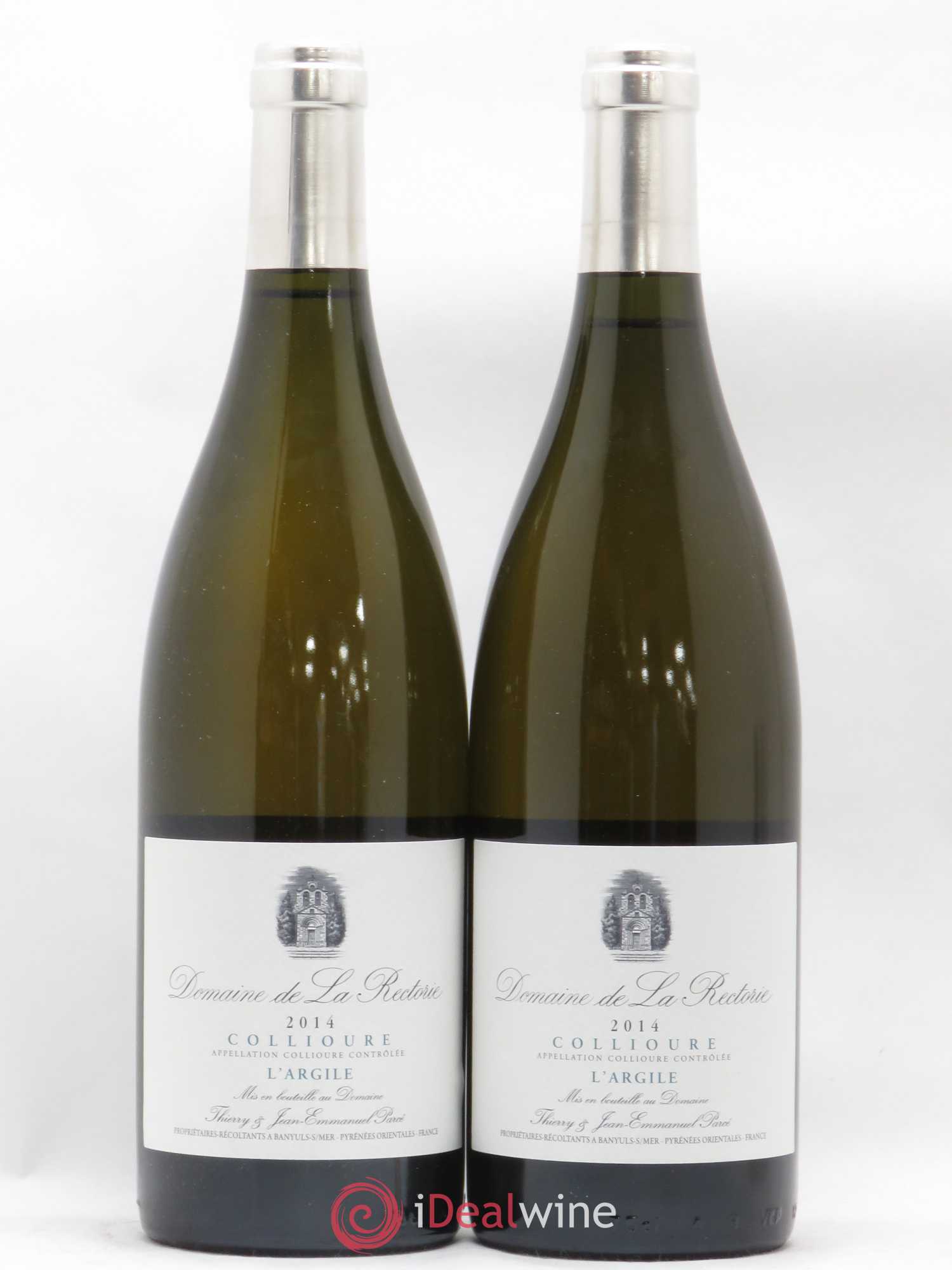 Collioure La Rectorie (Domaine de) L'Argile Thierry et Jean Emmanuel Parcé 2014 - Lot de 2 bouteilles - 0