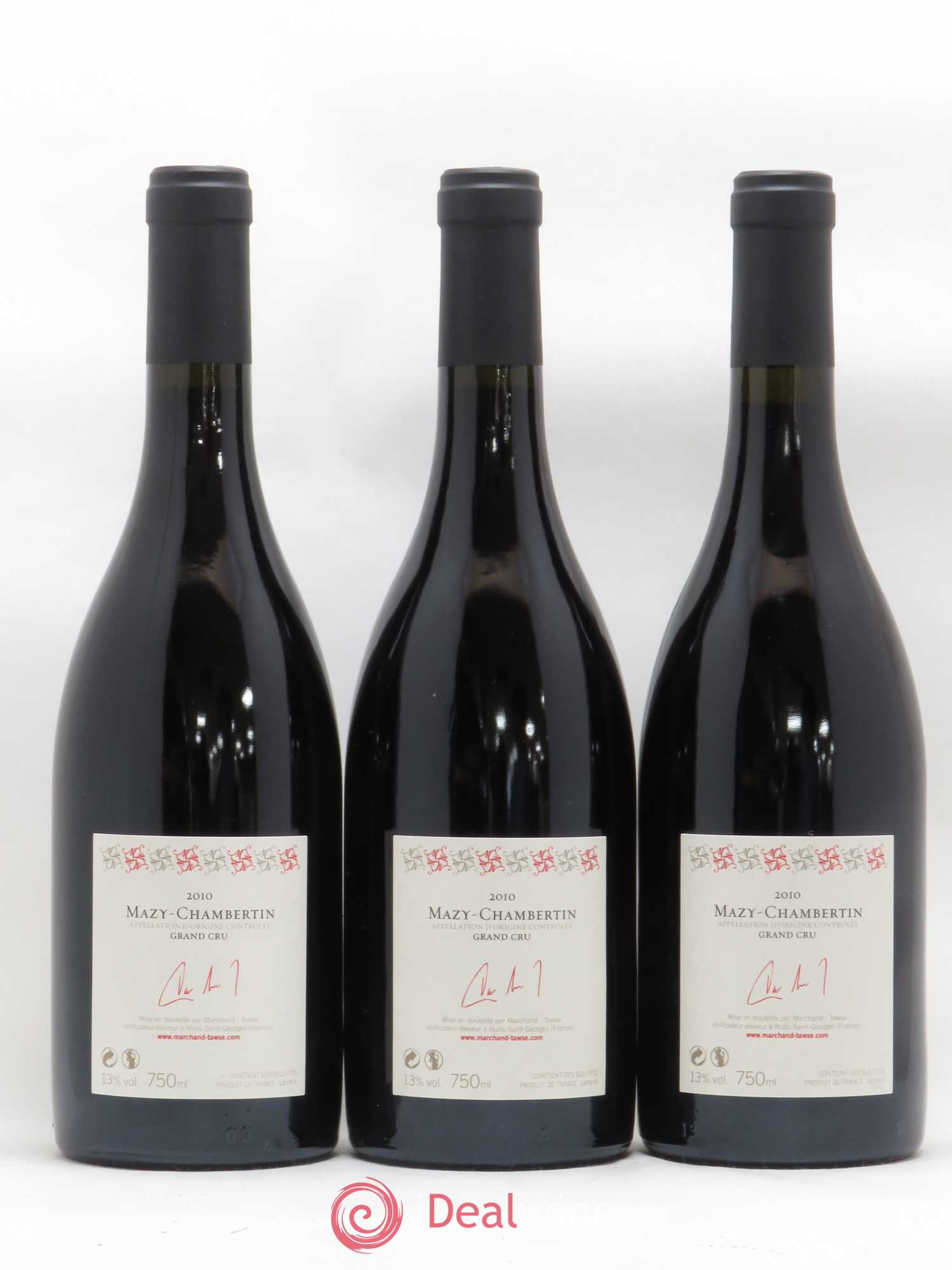 Bourgogne Mazy-Chambertin Marchand Tawse 2010 - Posten von 3 Flaschen - 1