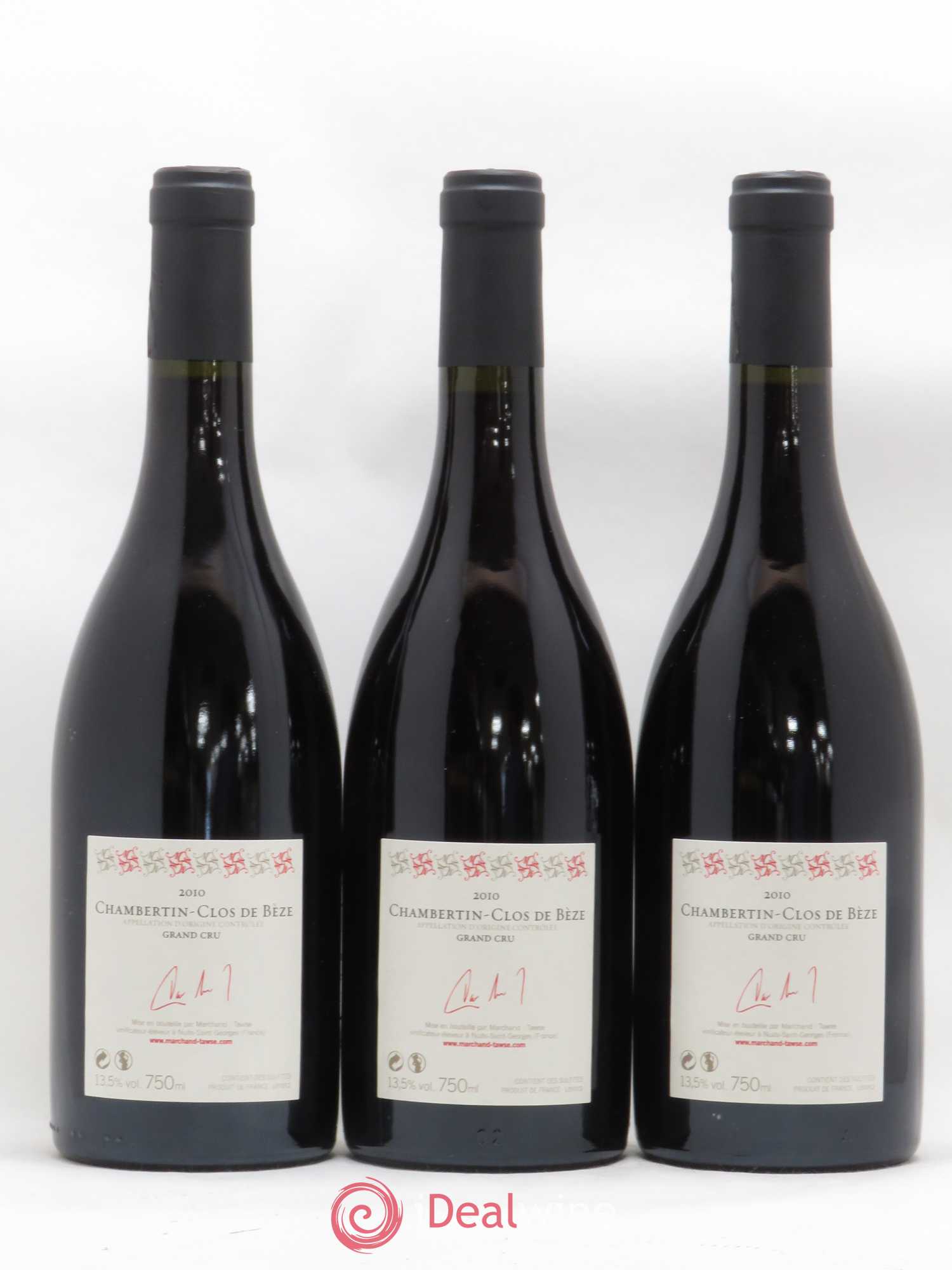 Chambertin Clos de Bèze Grand Cru Pascal Marchand 2010 - Lot de 3 bouteilles - 1