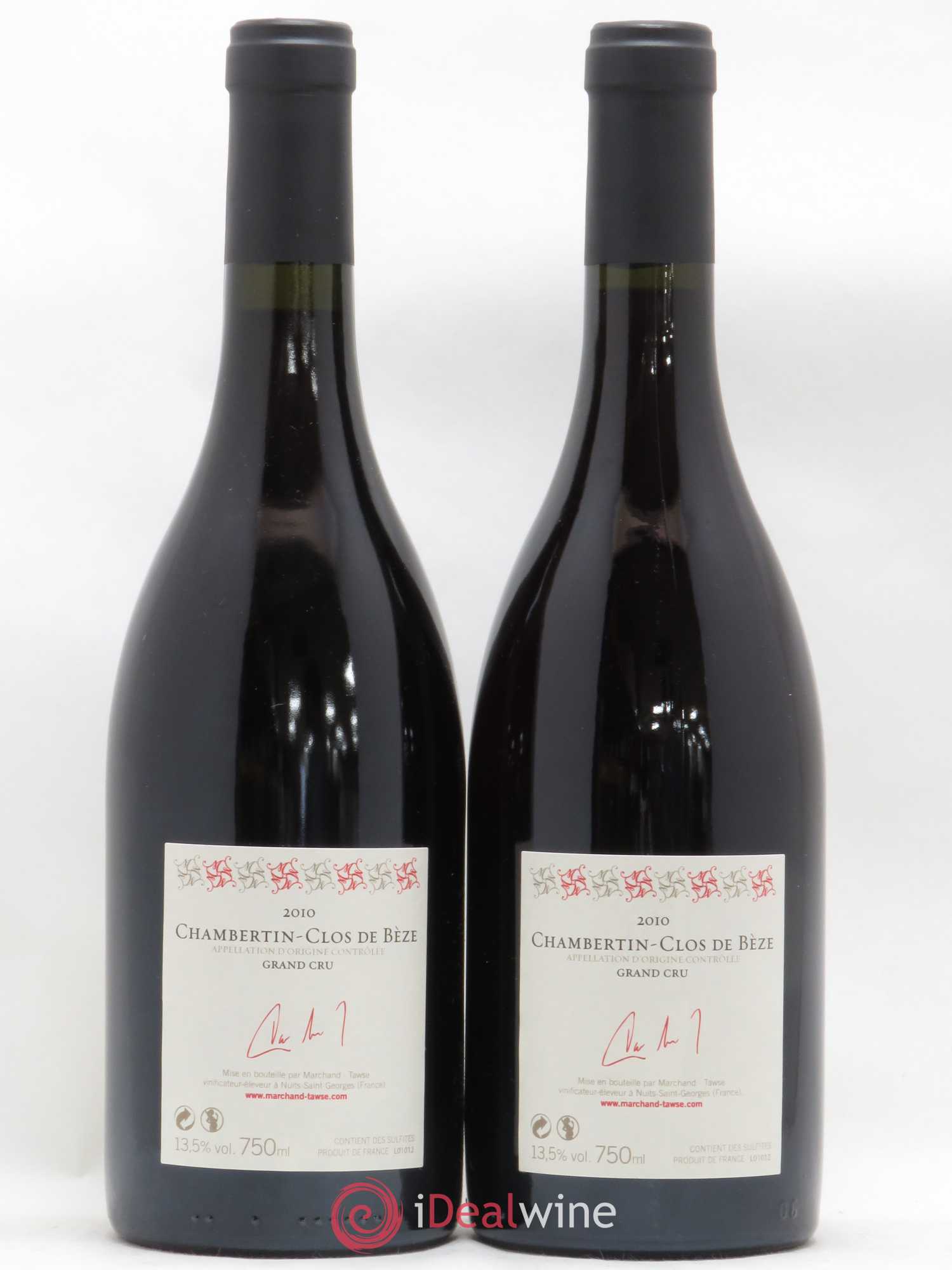 Chambertin Clos de Bèze Grand Cru Pascal Marchand 2010 - Lot de 2 bouteilles - 1
