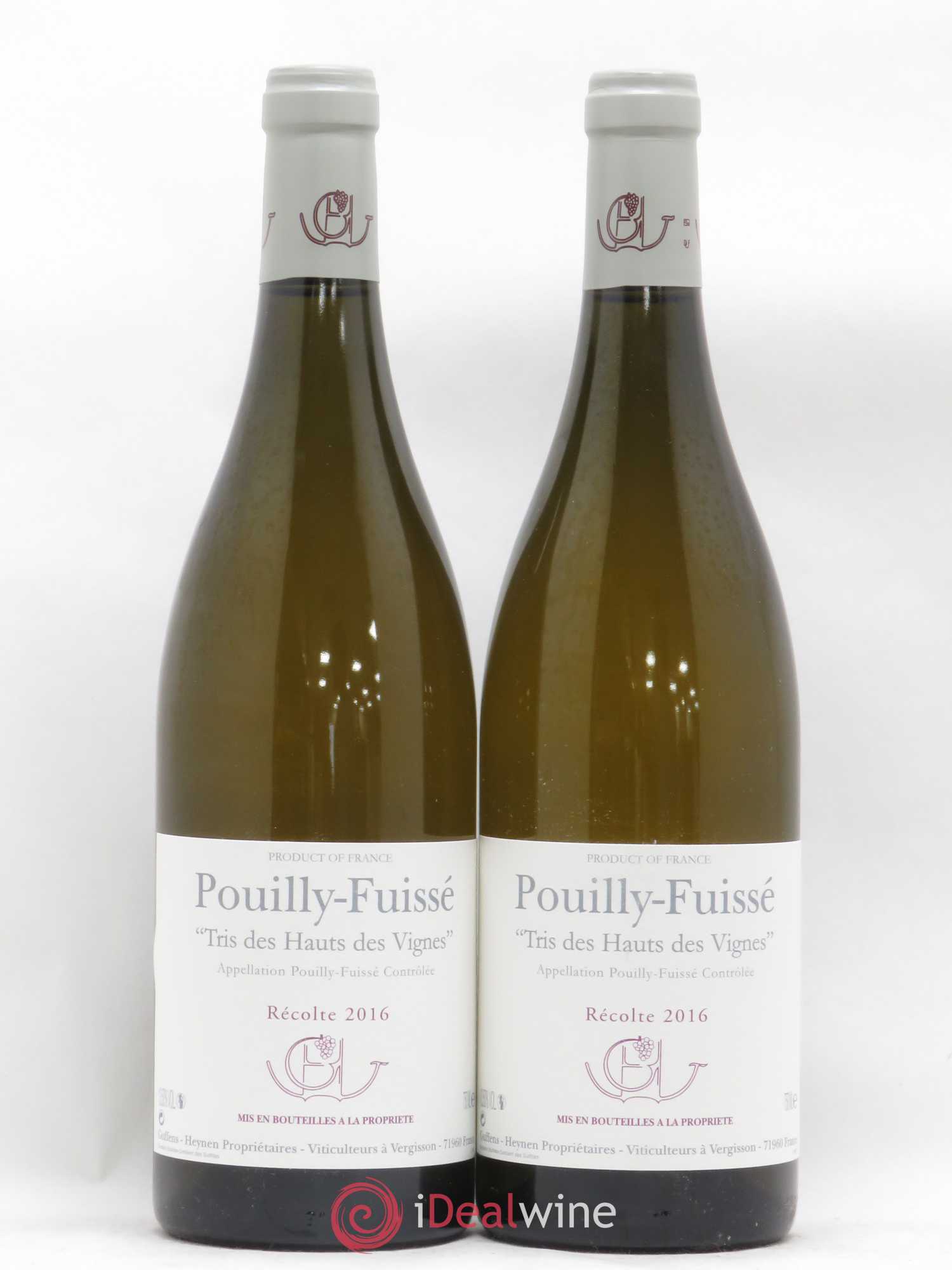 Pouilly-Fuissé Tris des Hauts des Vignes Guffens-Heynen 2016 - Lot de 2 bouteilles - 0