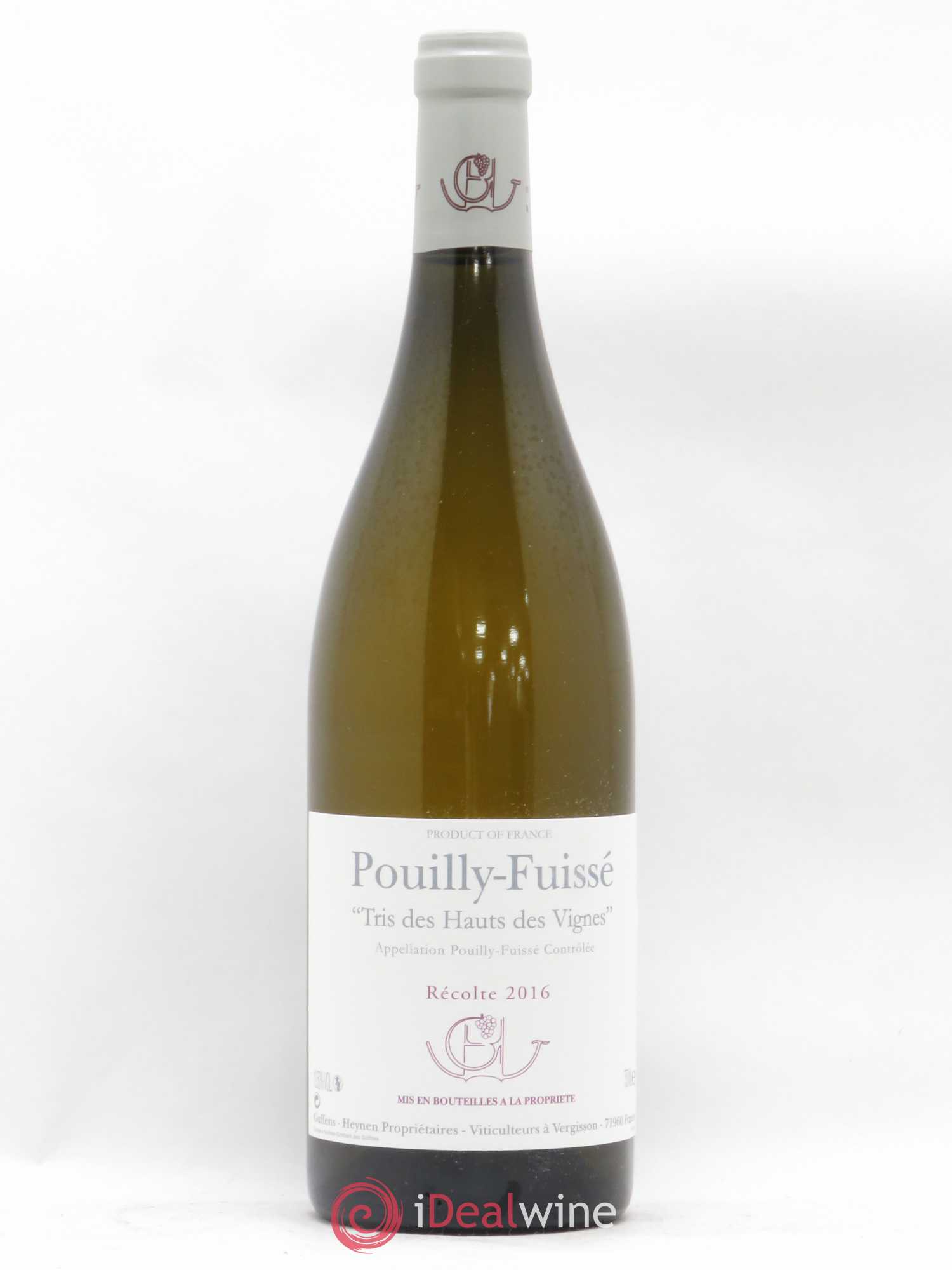 Pouilly-Fuissé Tris des Hauts des Vignes Guffens-Heynen 2016 - Lot de 1 bouteille - 0