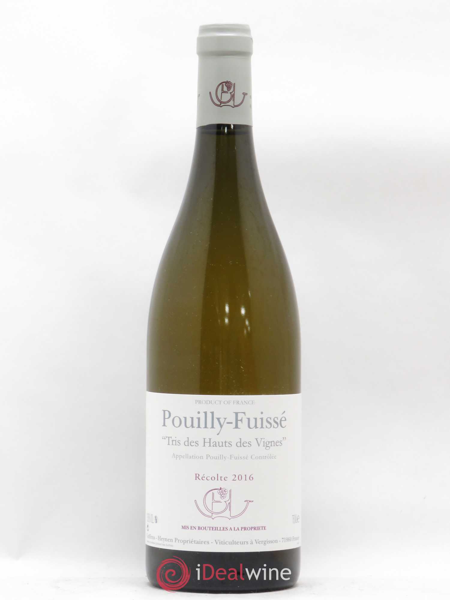 Pouilly-Fuissé Tris des Hauts des Vignes Guffens-Heynen 2016 - Lot de 1 bouteille - 0