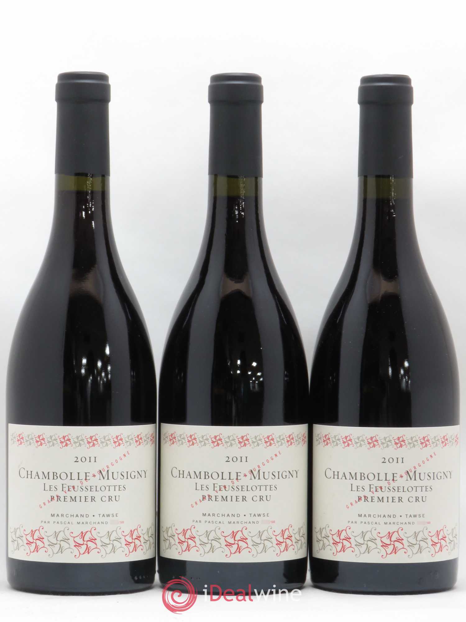 Chambolle-Musigny 1er Cru Feusselottes Marchand Tawse 2011 - Posten von 3 Flaschen - 0