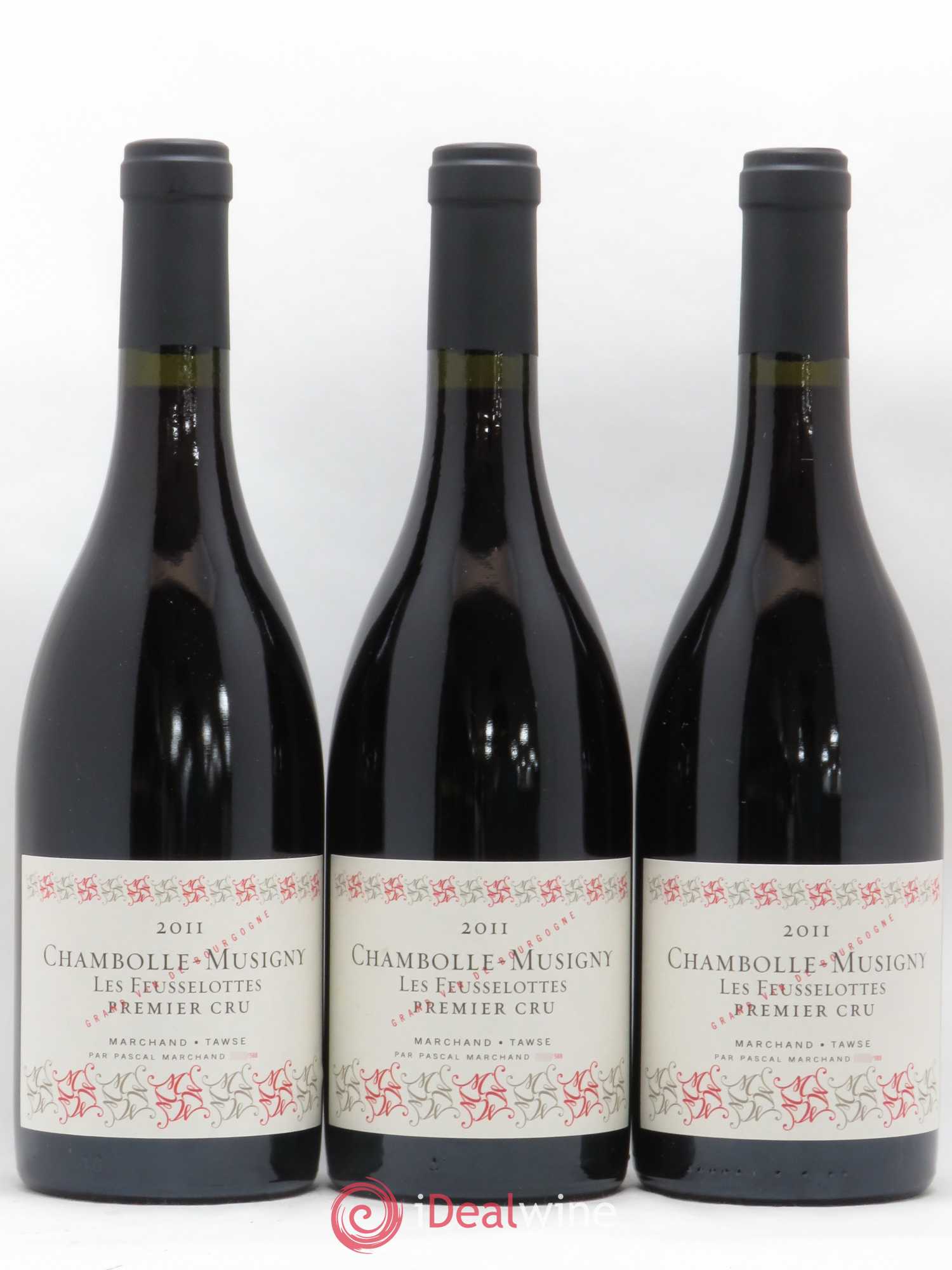Chambolle-Musigny 1er Cru Feusselottes Marchand Tawse 2011 - Posten von 3 Flaschen - 0