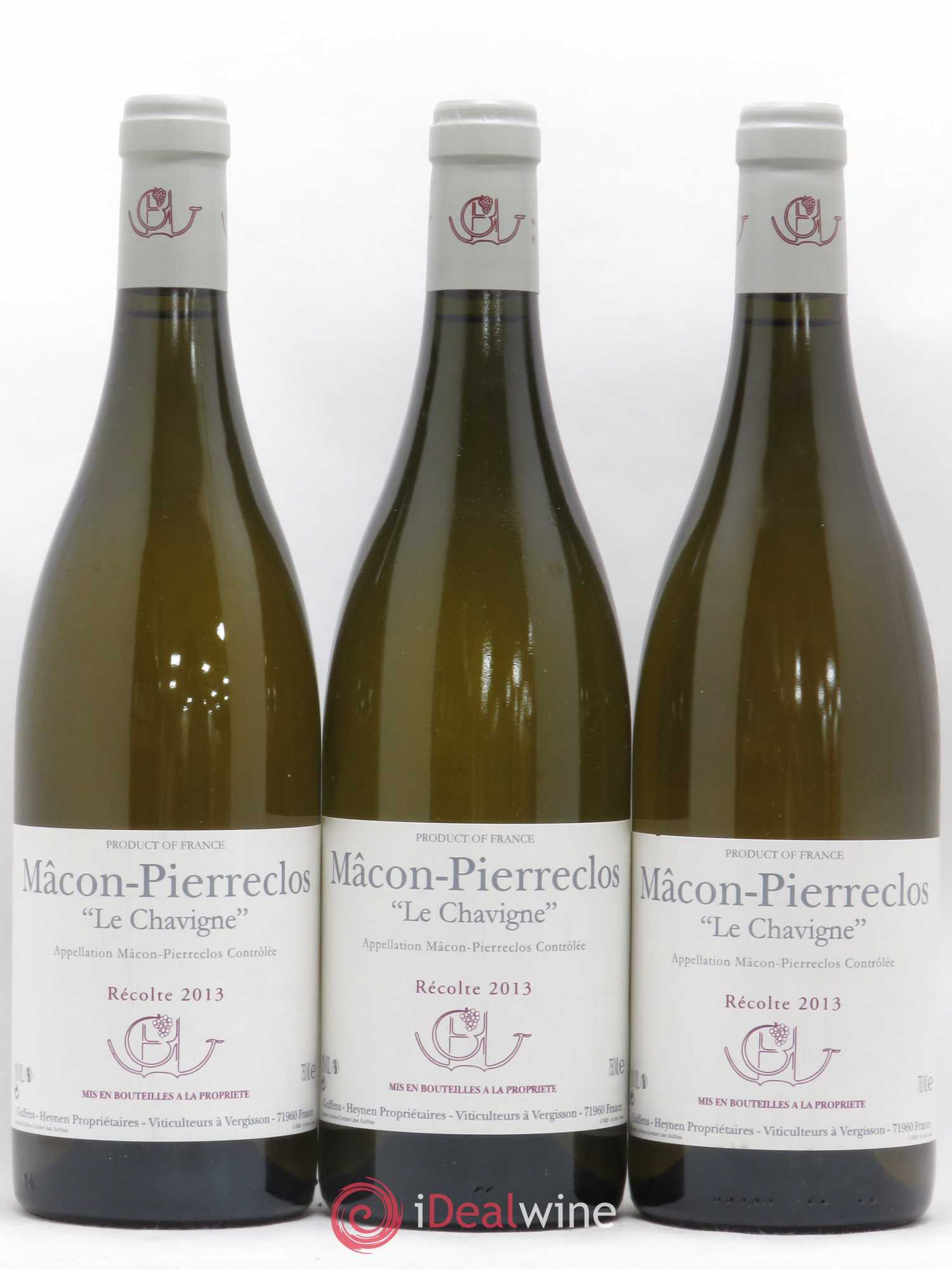 Mâcon-Pierreclos Le Chavigne Guffens-Heynen 2013 - Lot de 3 bouteilles - 0
