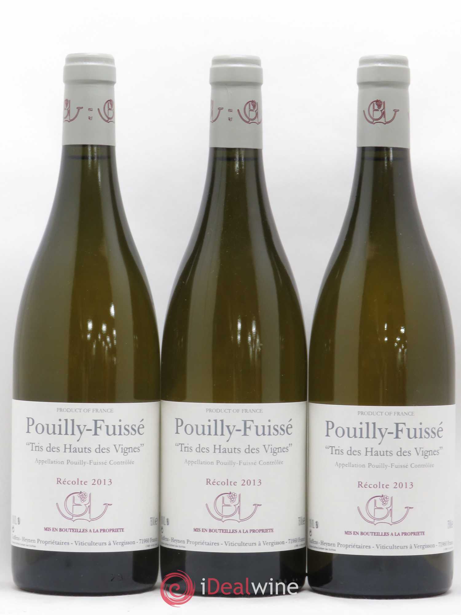 Pouilly-Fuissé Tris des Hauts des Vignes Guffens-Heynen 2013 - Lot de 3 bouteilles - 0