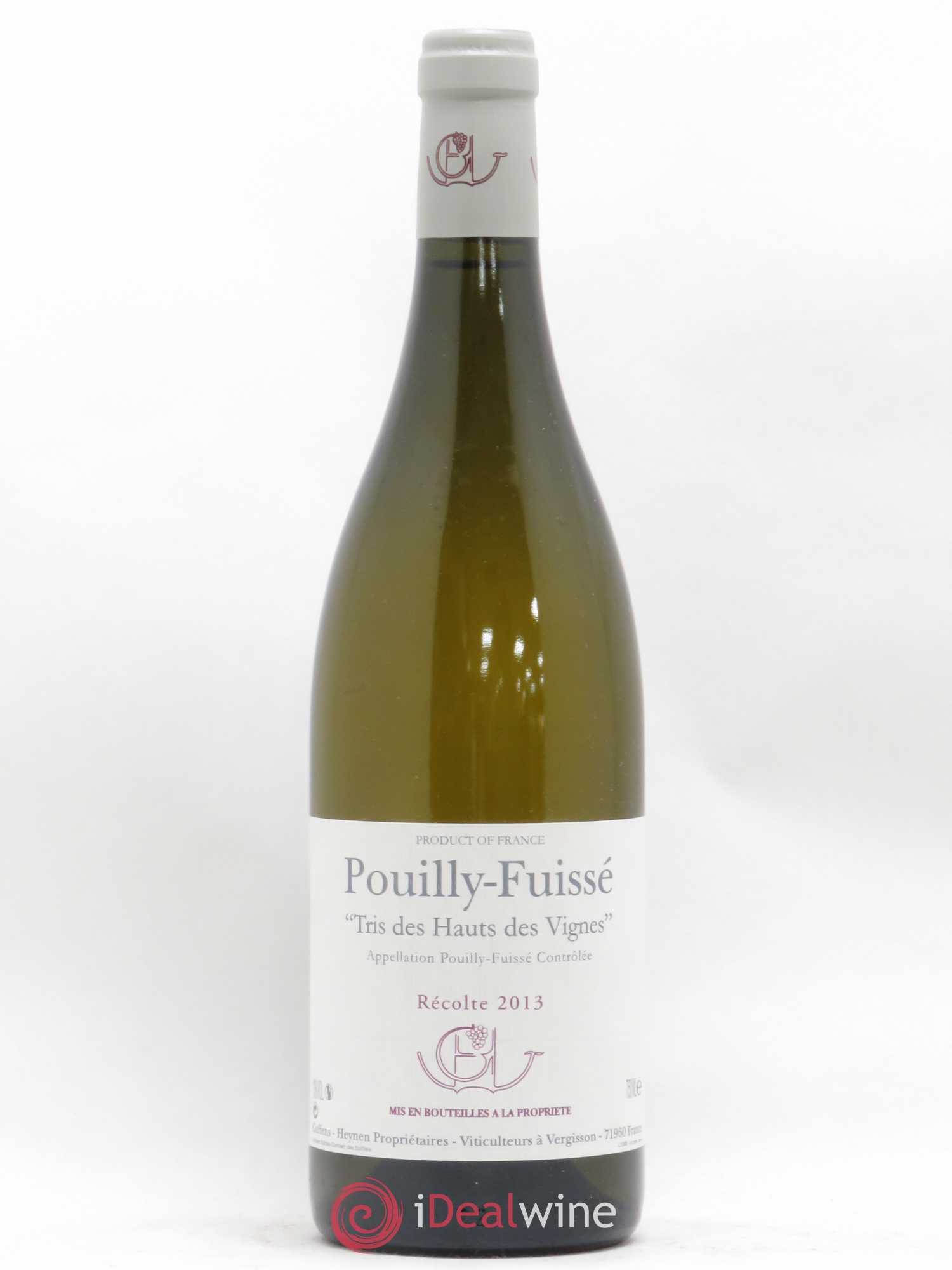 Pouilly-Fuissé Tris des Hauts des Vignes Guffens-Heynen 2013 - Lot de 1 bouteille - 0