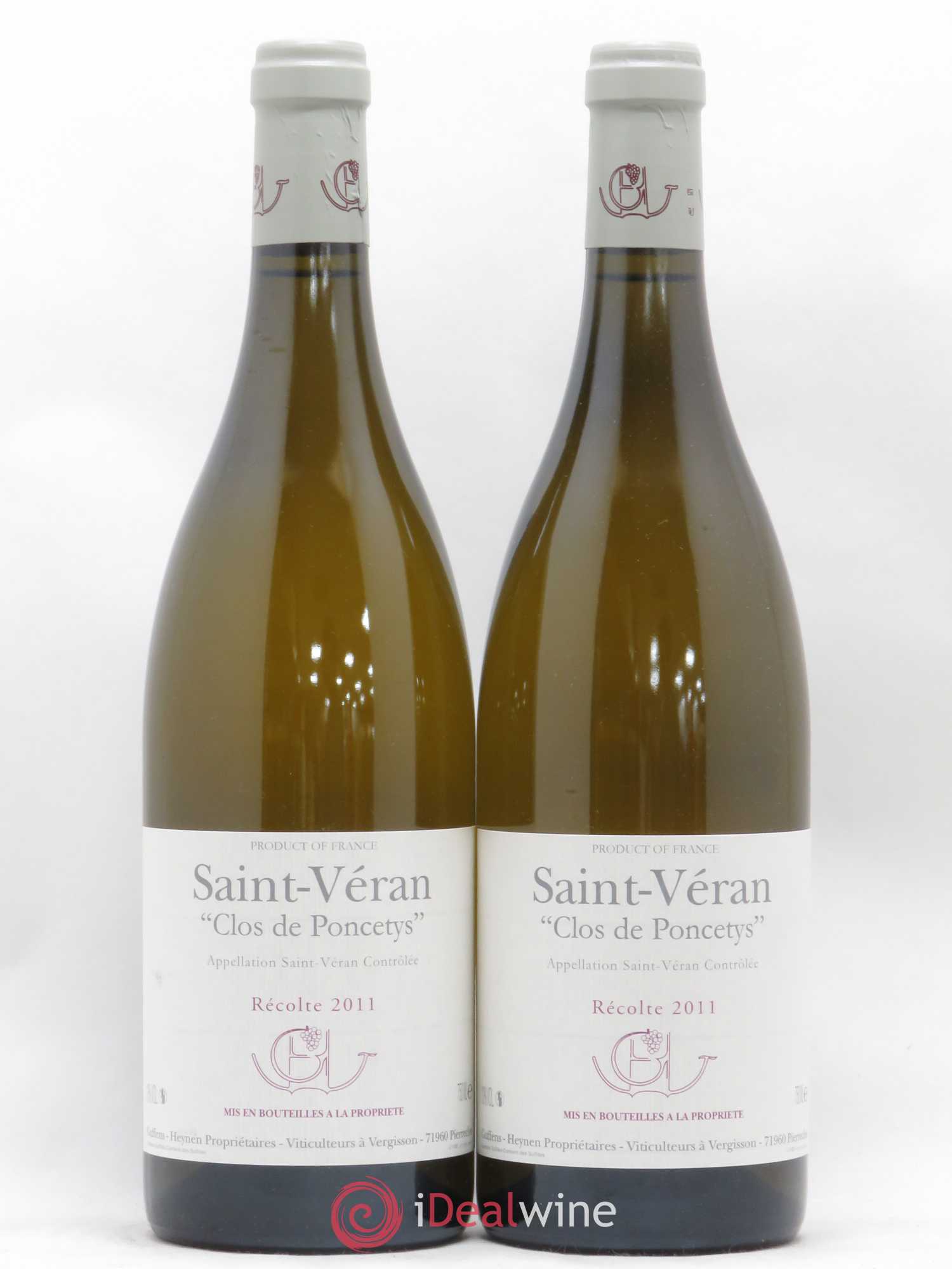 Saint-Véran Clos de Poncetys Guffens-Heynen 2011 - Lot de 2 bouteilles - 0