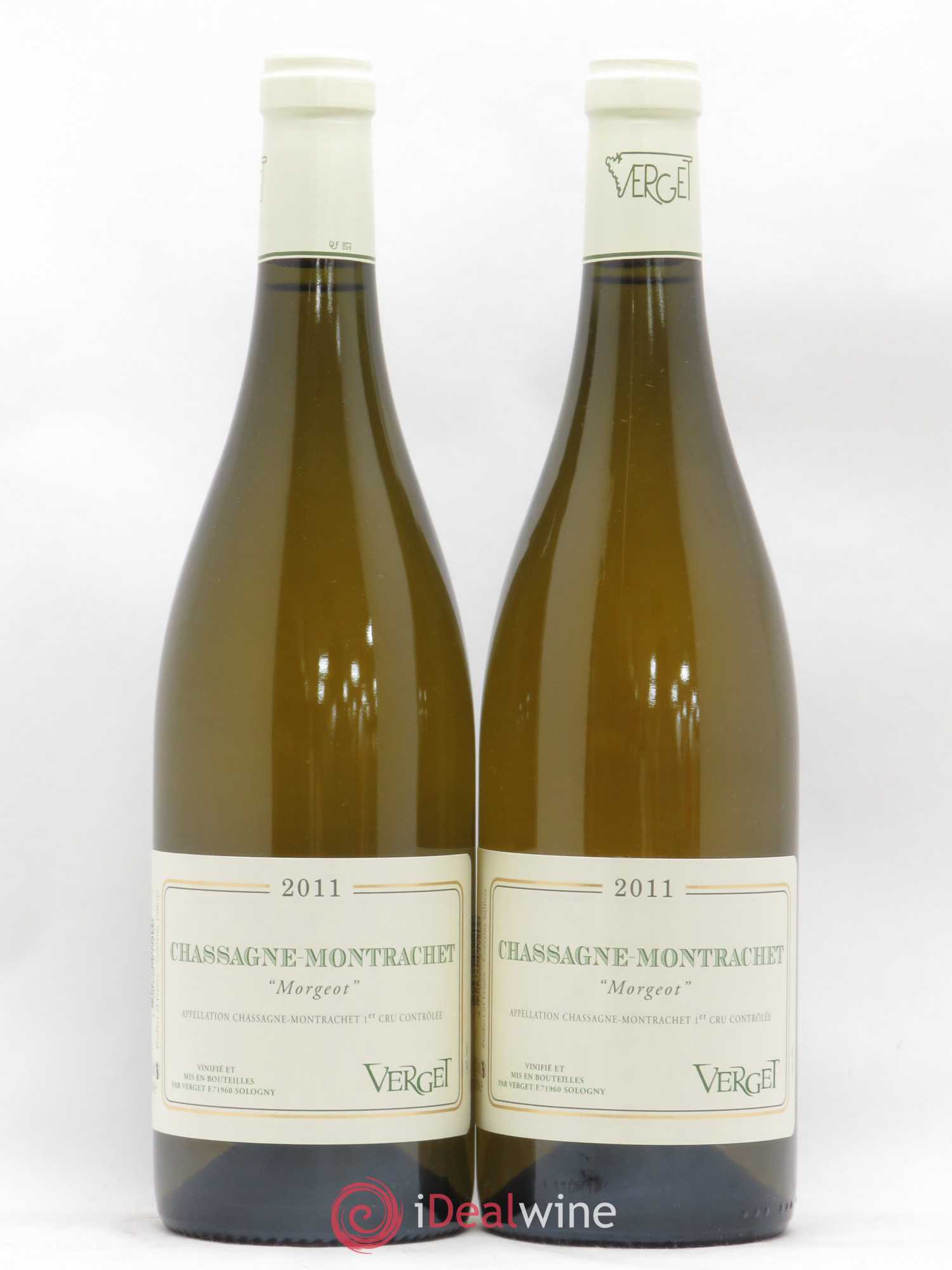 Chassagne-Montrachet 1er Cru Morgeot Verget 2011 - Lot de 2 bouteilles - 0