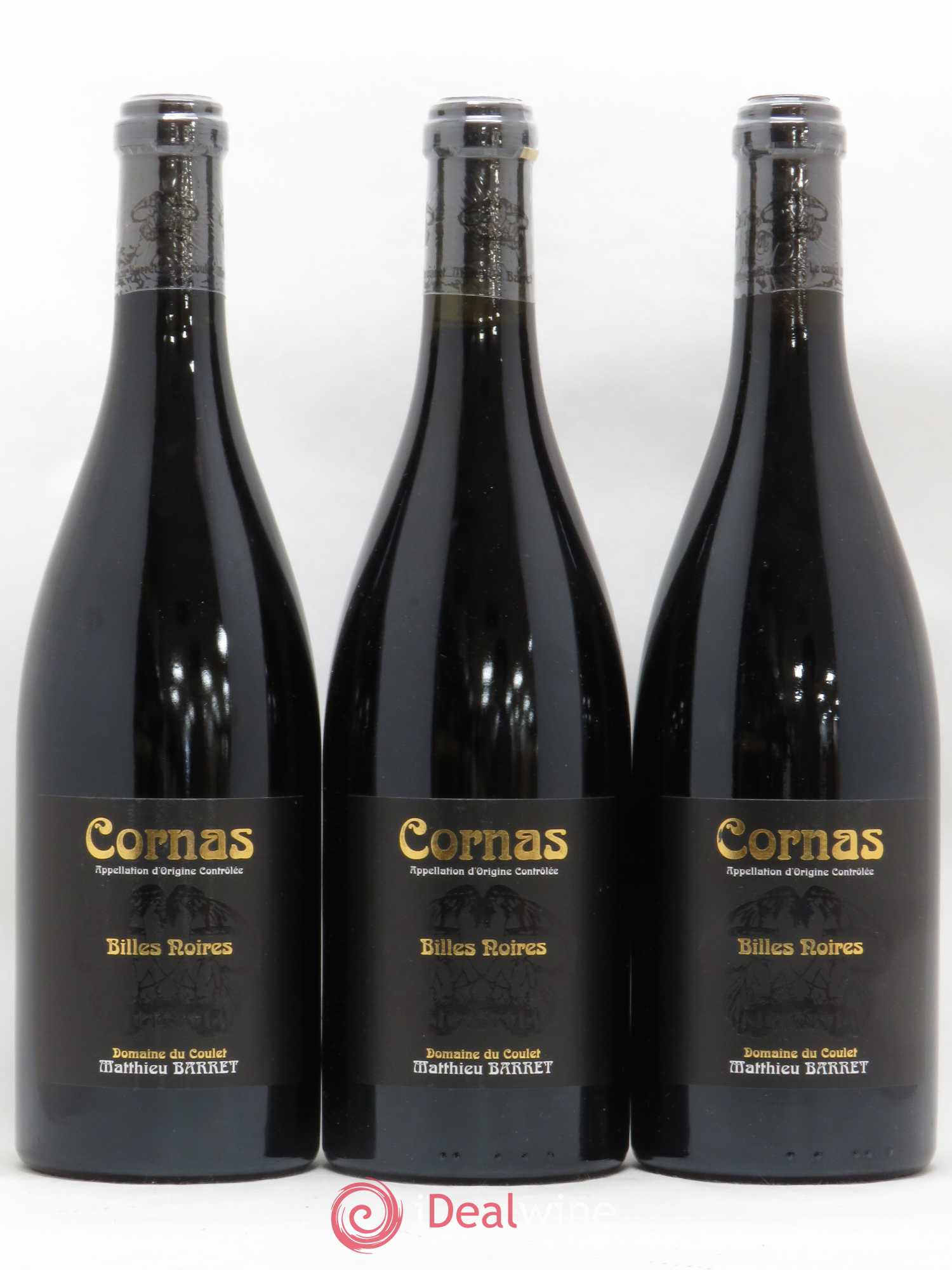 Cornas Billes Noires Coulet (Domaine du) - Matthieu Barret 2012 - Lot of 3 bottles - 0