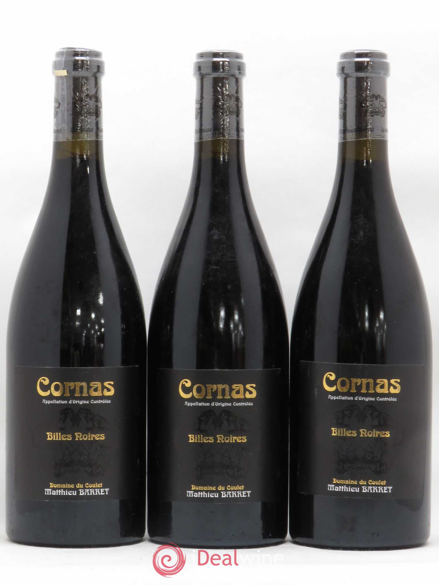 Cornas Billes Noires Coulet (Domaine du) - Matthieu Barret 2009 - Lot de 3 bouteilles - 0
