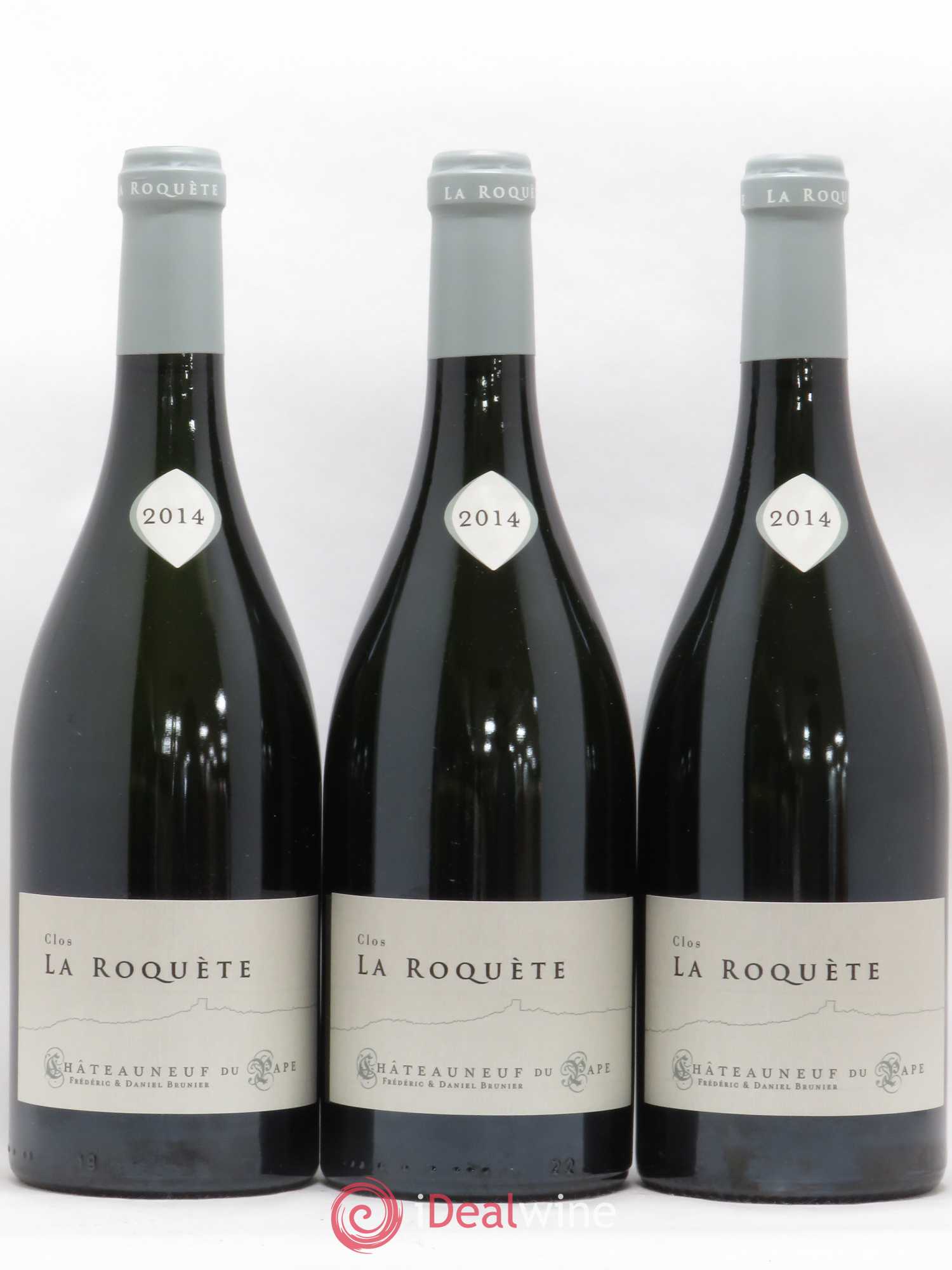 Châteauneuf-du-Pape La Roquète - Anciennement La Roquette (Domaine de) Clos de La Roquète Vignobles Brunier 2014 - Lot de 3 bouteilles - 0