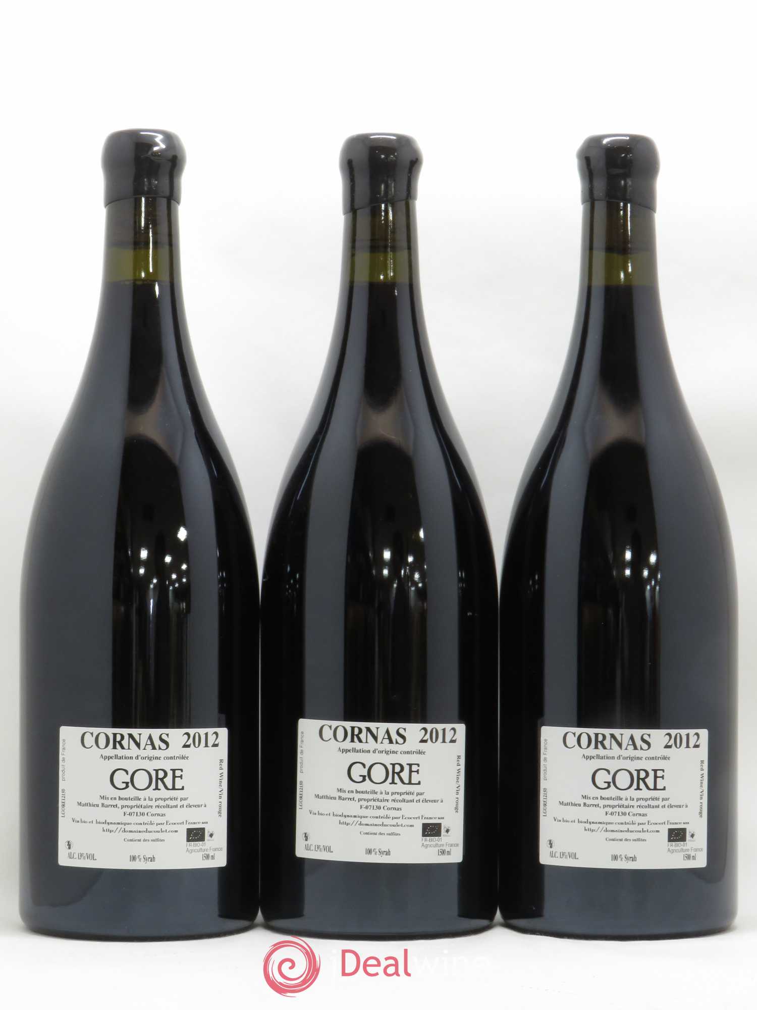 Cornas Ogre Coulet (Domaine du) - Matthieu Barret Gore 2012 - Lot de 3 magnums - 1