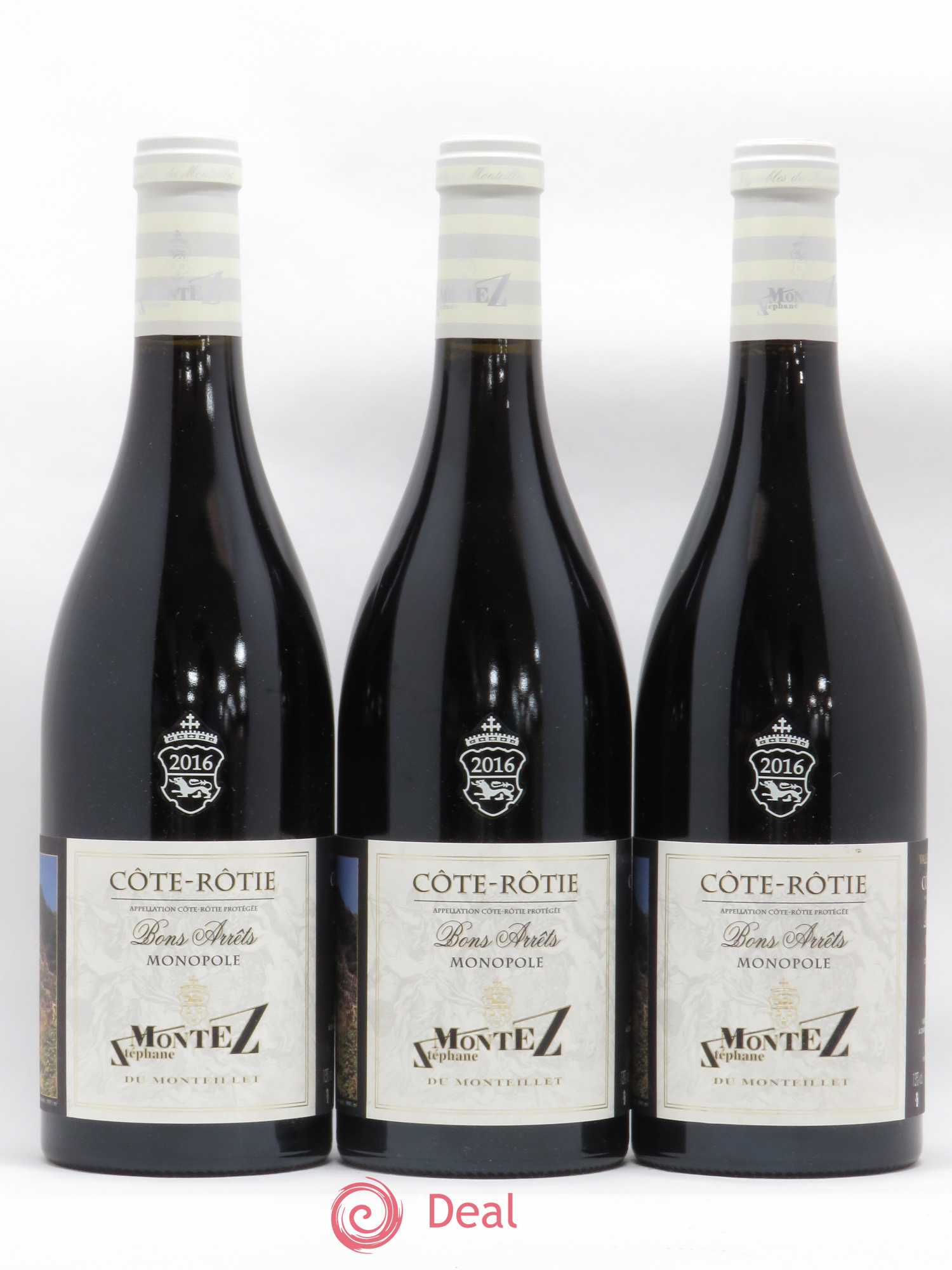 Côte-Rôtie Vignobles du Monteillet Montez Bons Arrêts 2016 - Posten von 3 Flaschen - 0