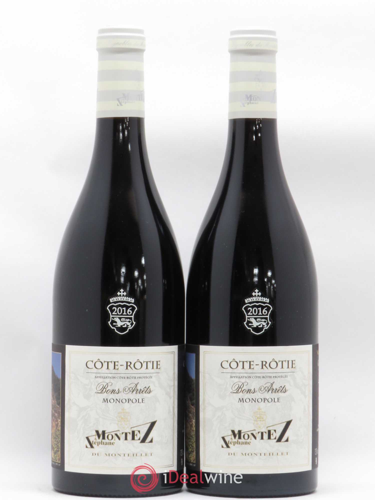 Côte-Rôtie Vignobles du Monteillet Montez Bons Arrêts 2016 - Posten von 2 Flaschen - 0