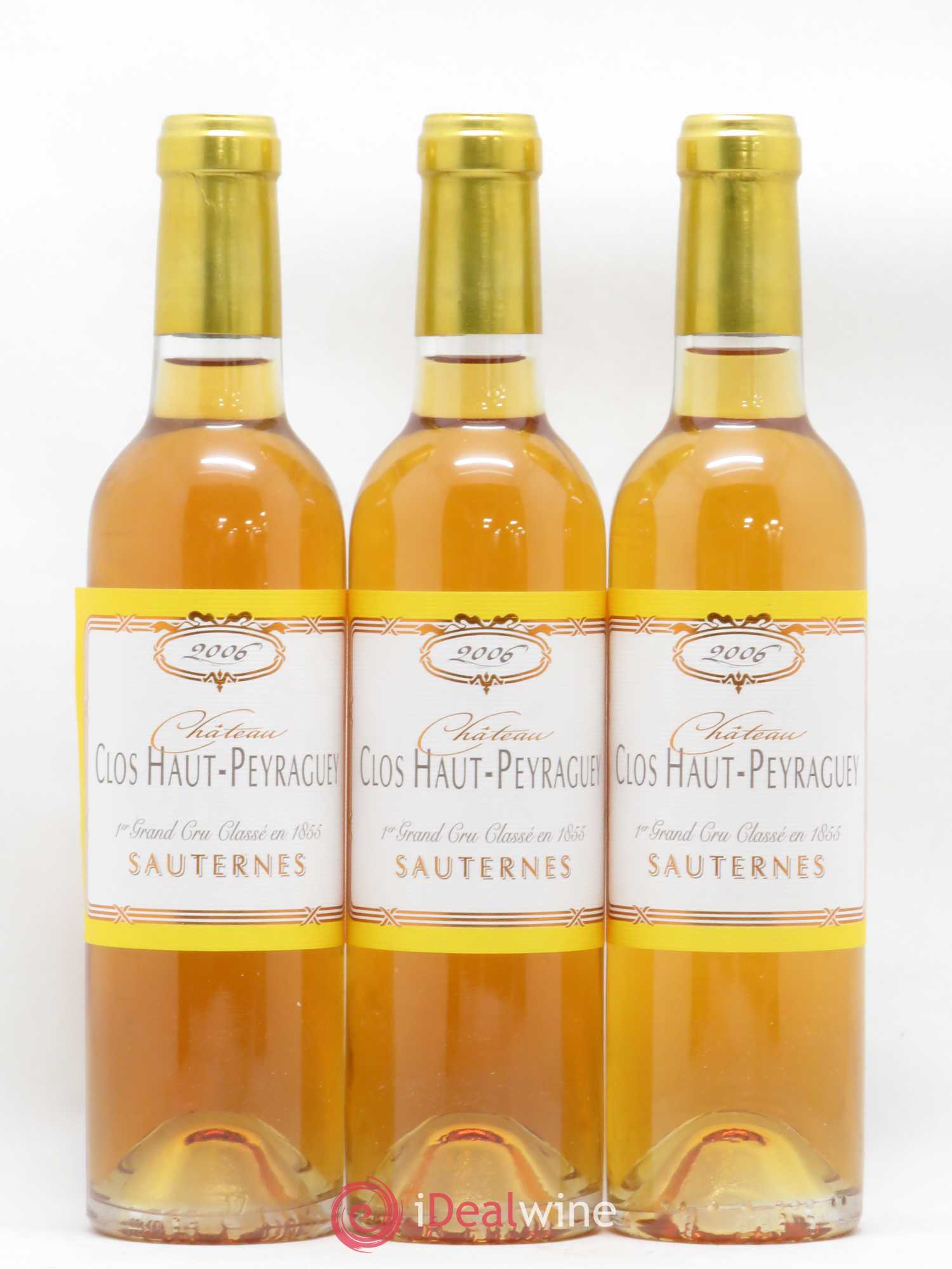 Clos Haut-Peyraguey 1er Grand Cru Classé 2006 - Posten von 6 Demi-Flaschen - 2