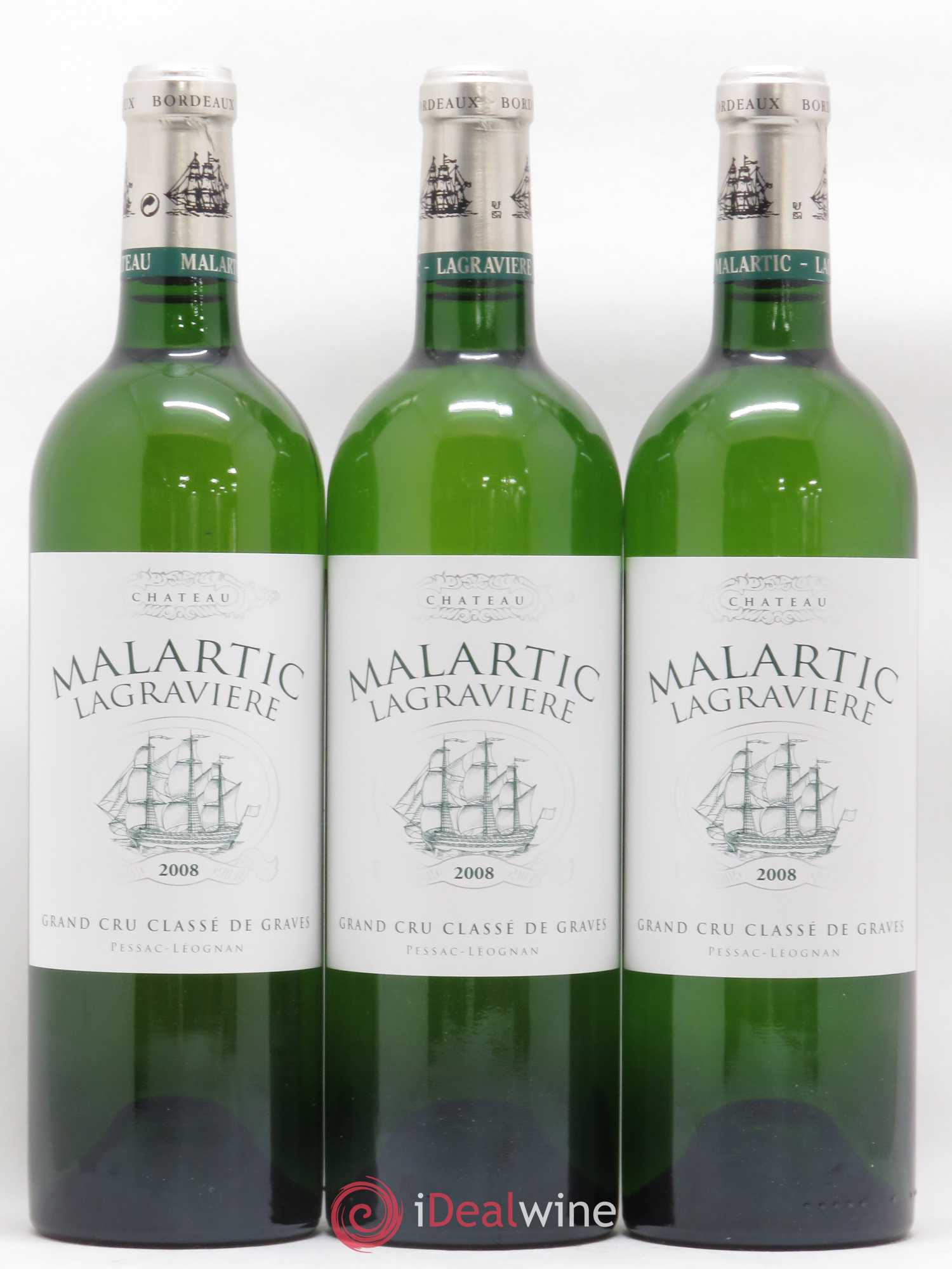 Château Malartic-Lagravière Cru Classé de Graves 2008 - Lot de 12 bouteilles - 1