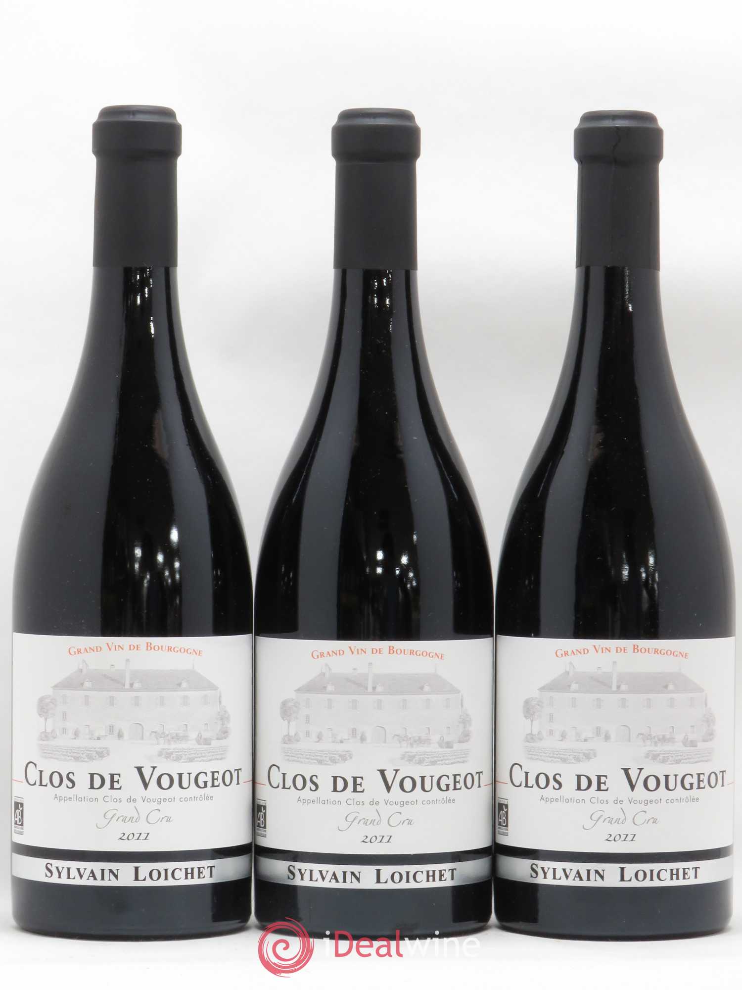 Clos de Vougeot Grand Cru Sylvain Loichet 2011 - Lot de 3 bouteilles - 0