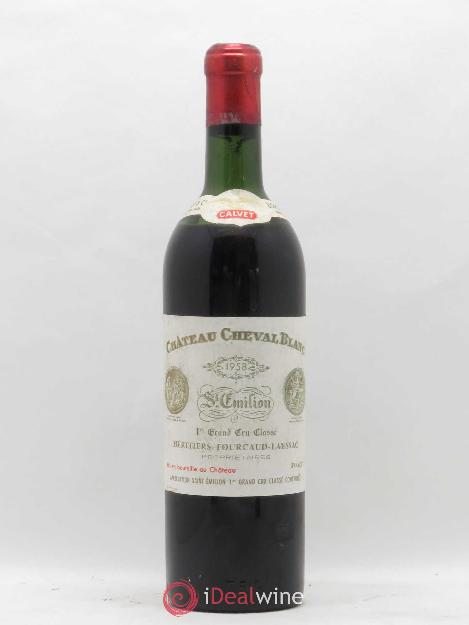 Château Cheval Blanc 1er Grand Cru Classé A 1958 - Lot de 1 bouteille - 0