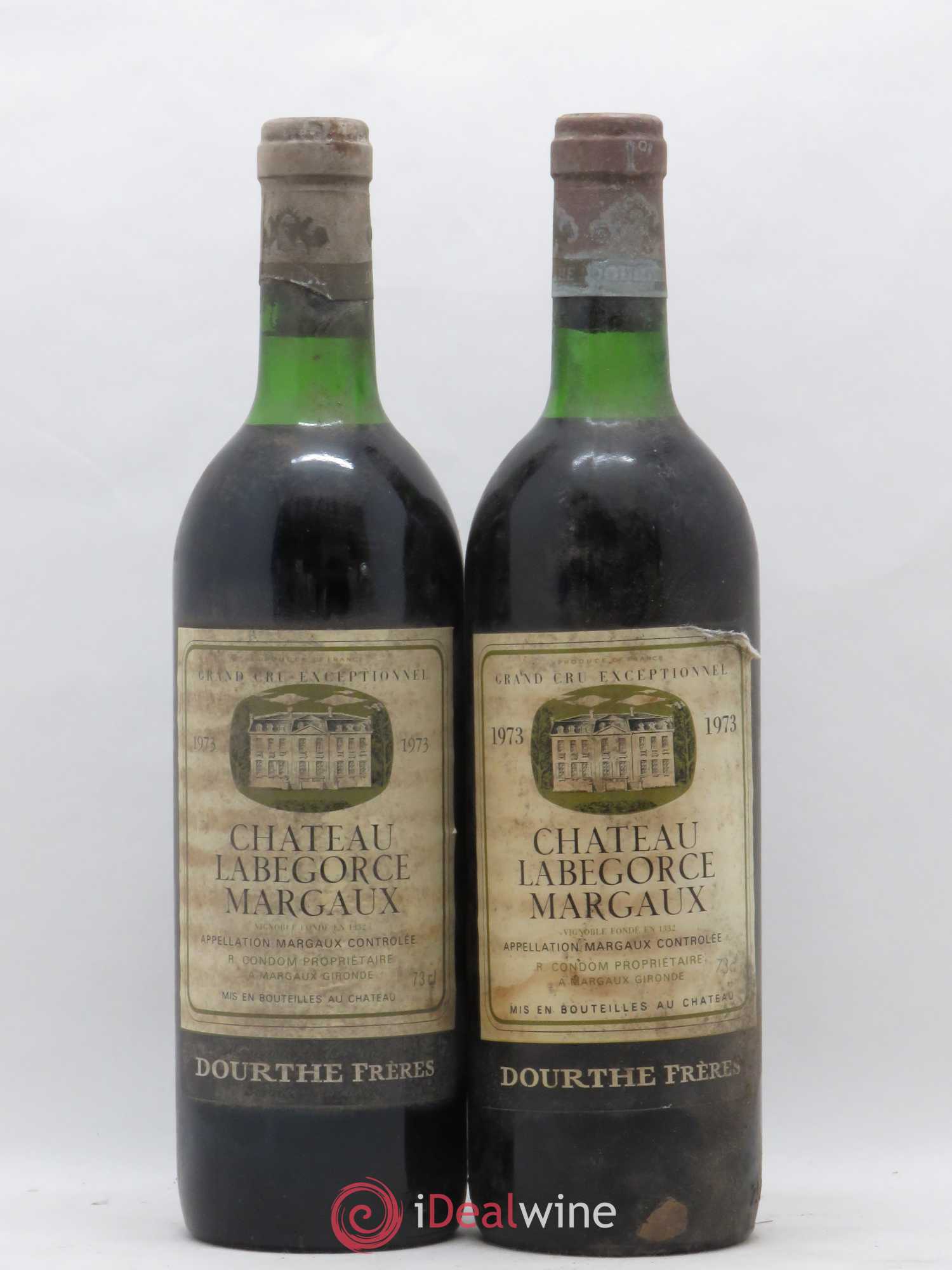 Château Labegorce Cru Bourgeois 1973 - Lot de 2 bouteilles - 0