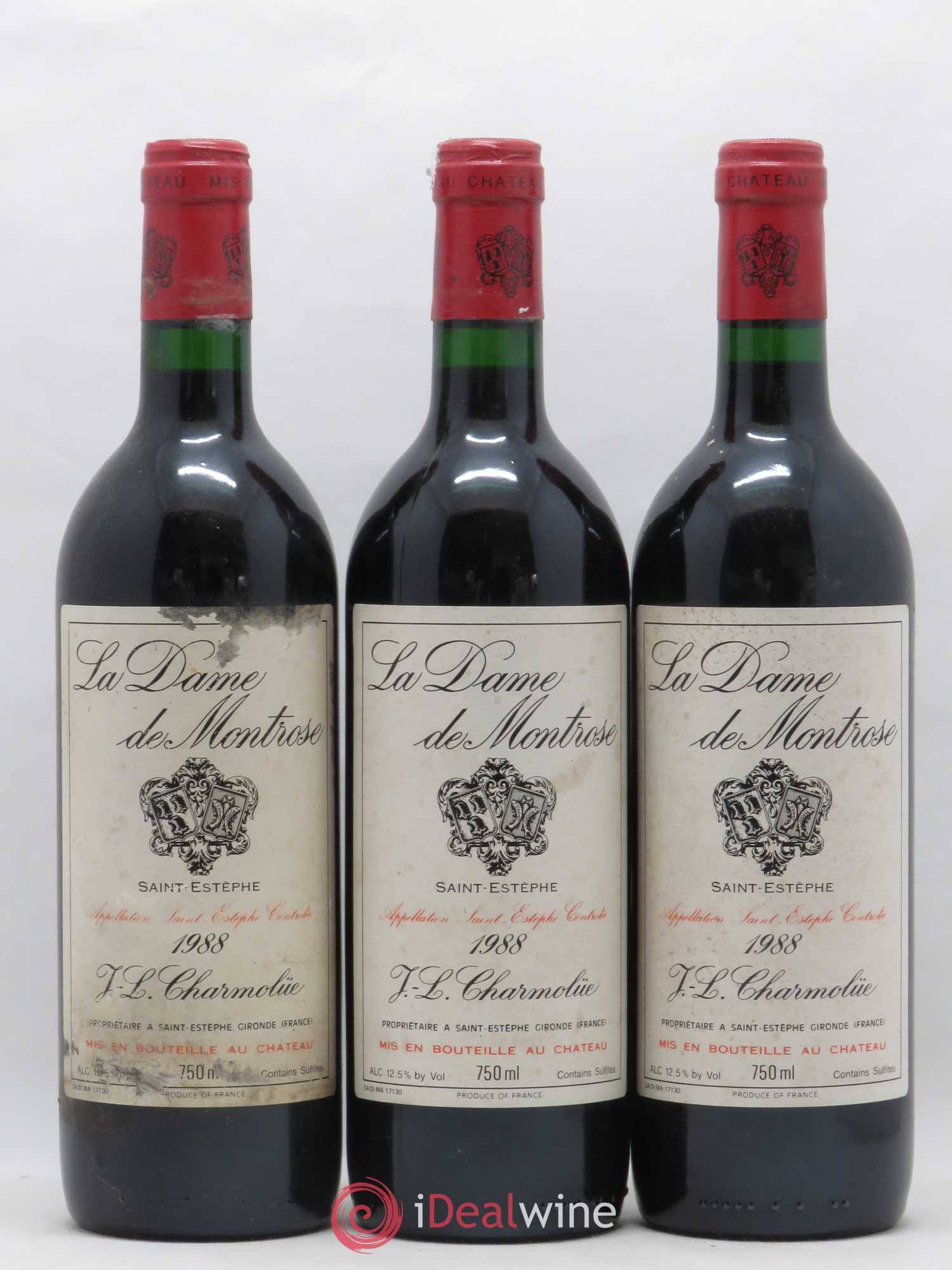 La Dame de Montrose Second Vin 1988 - Lot de 6 bouteilles - 1