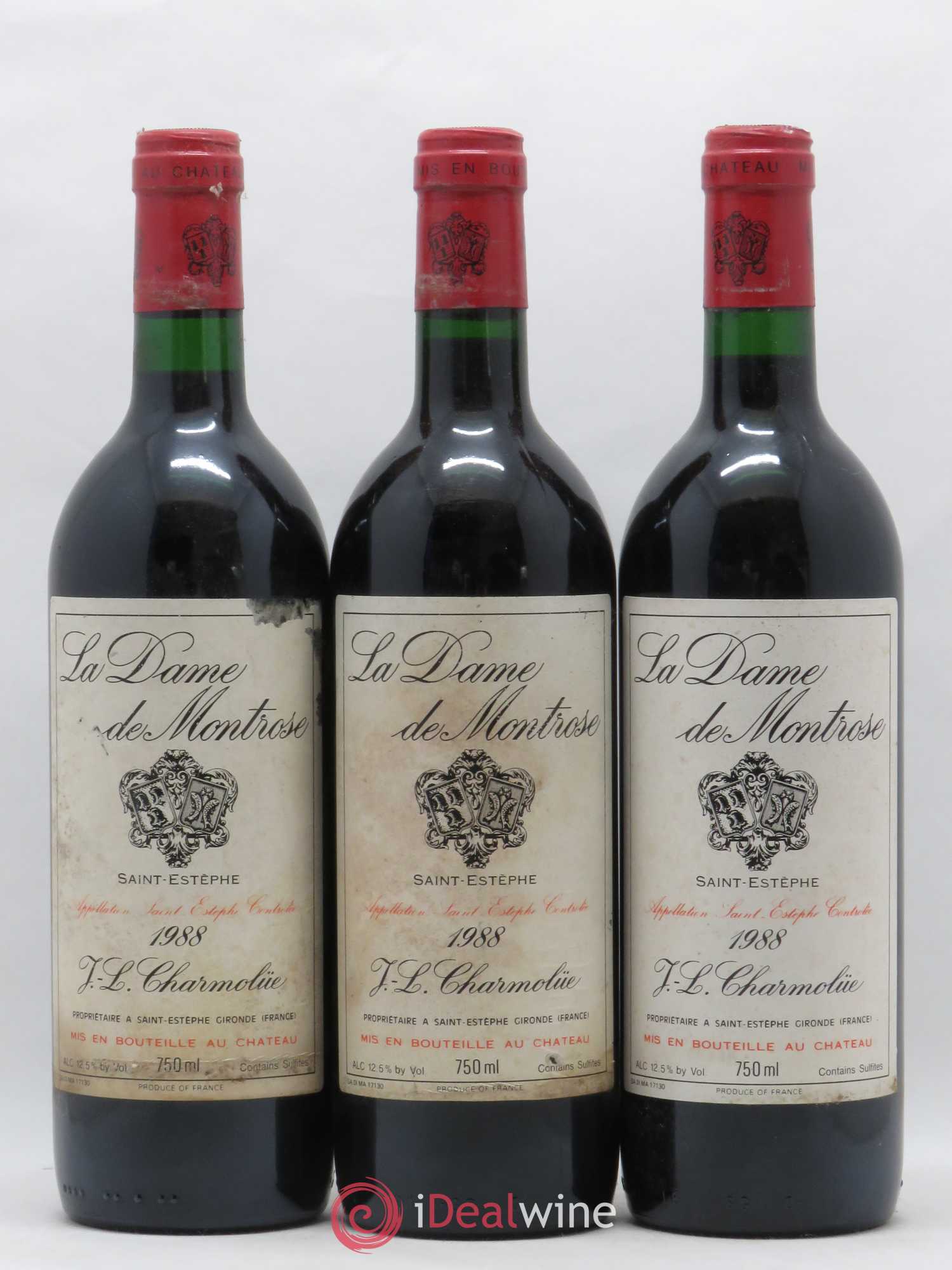 La Dame de Montrose Second Vin 1988 - Lot de 6 bouteilles - 2
