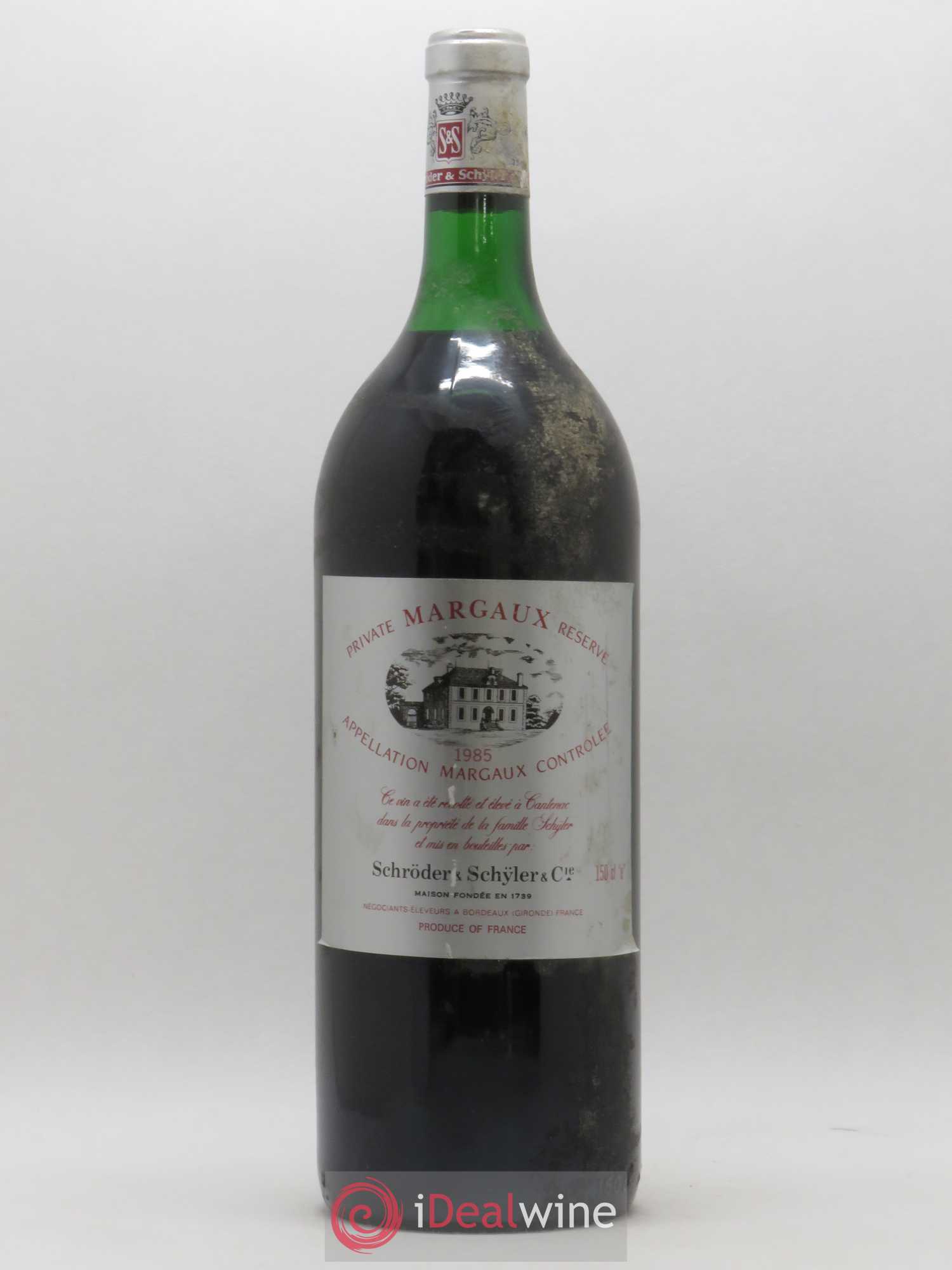Bordeaux Margaux Private Reserve Schroder and Schyler 1985 - Lot de 1 magnum - 0