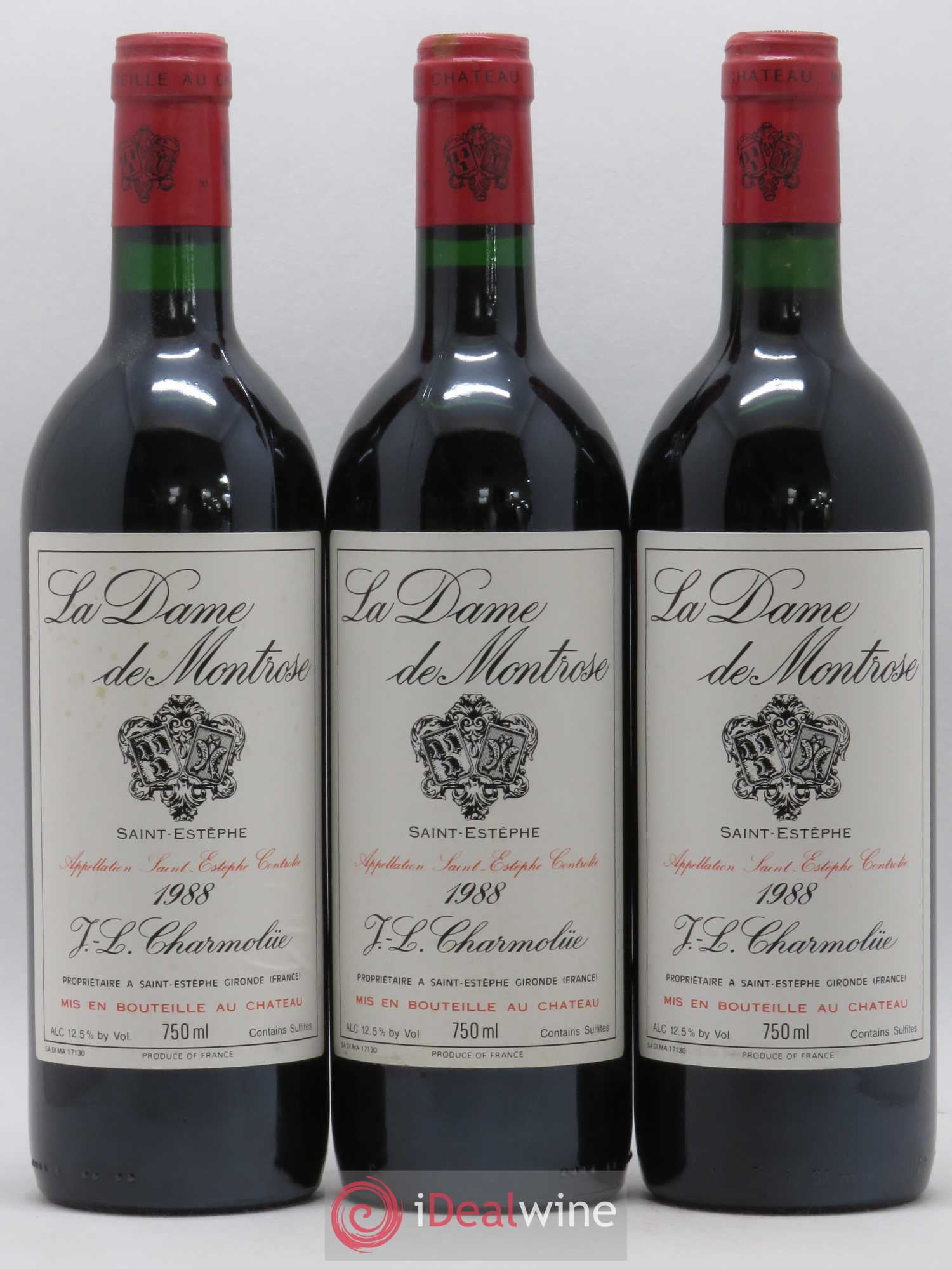 La Dame de Montrose Second Vin 1988 - Lot de 12 bouteilles - 2