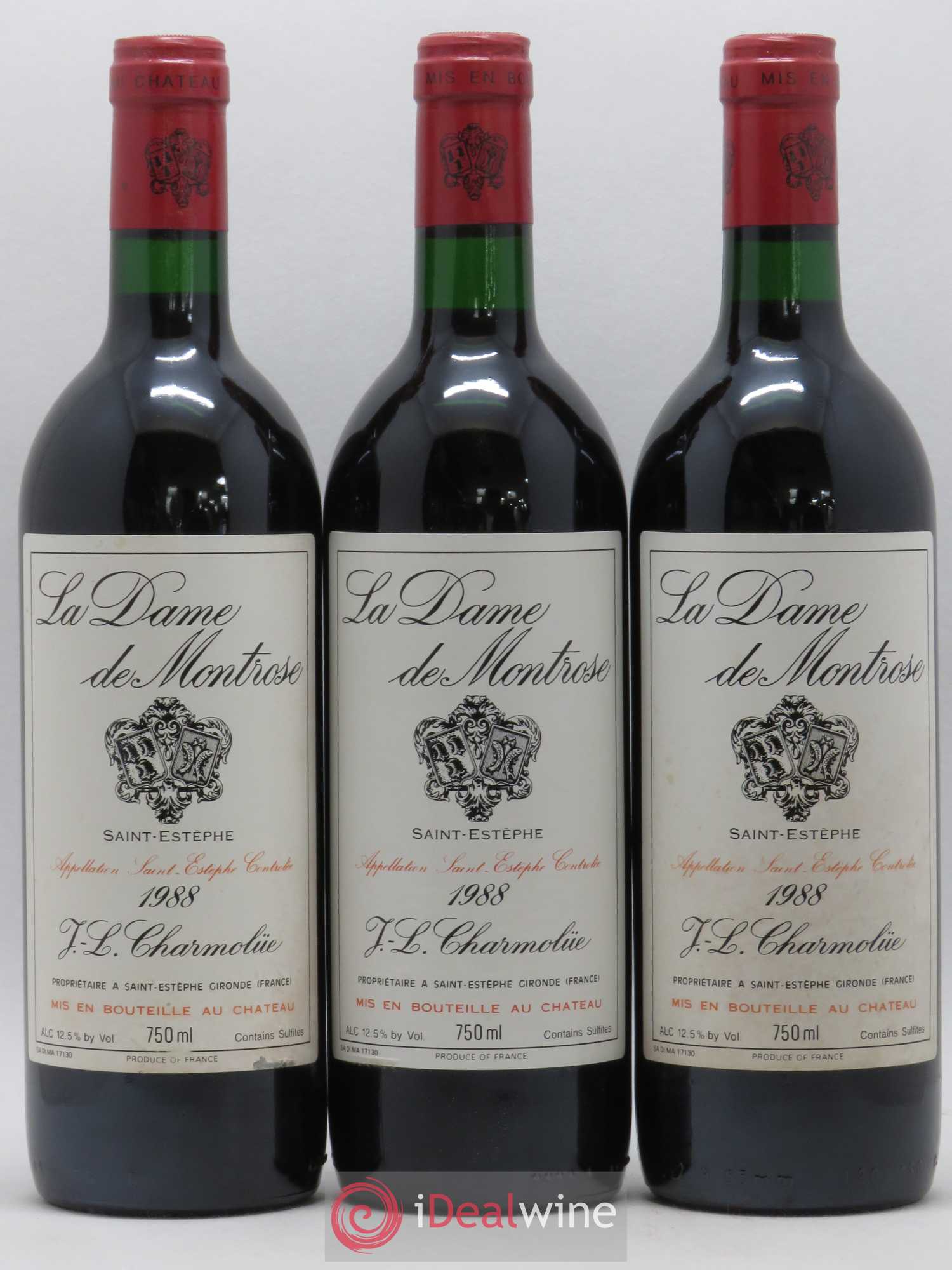 La Dame de Montrose Second Vin 1988 - Lot de 12 bouteilles - 3