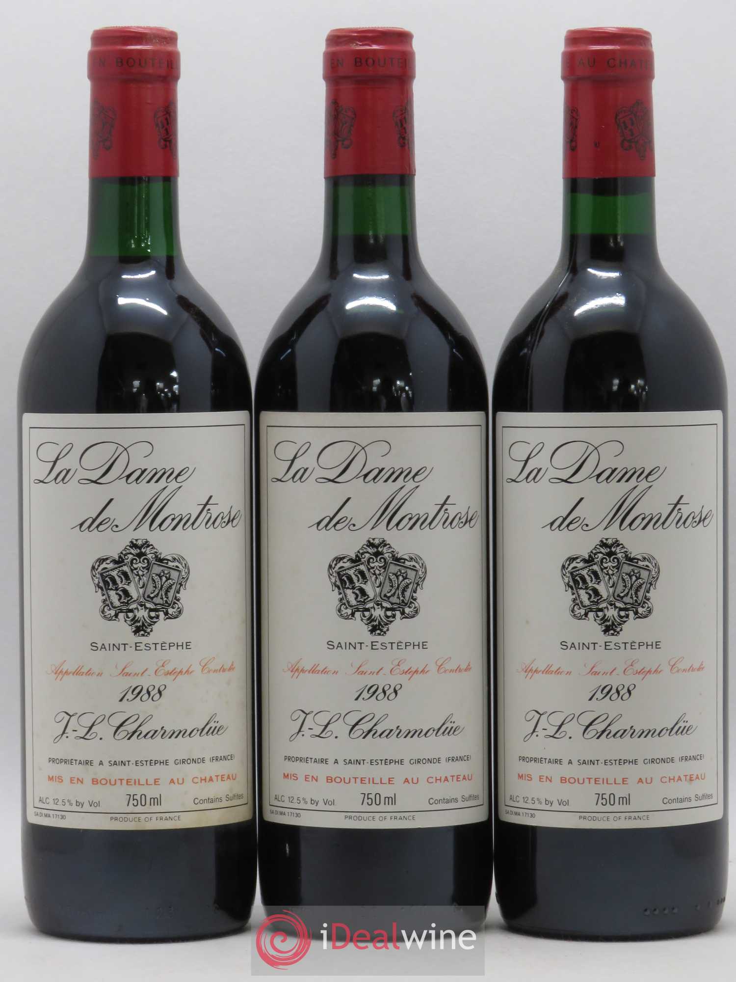 La Dame de Montrose Second Vin 1988 - Lot de 12 bouteilles - 4