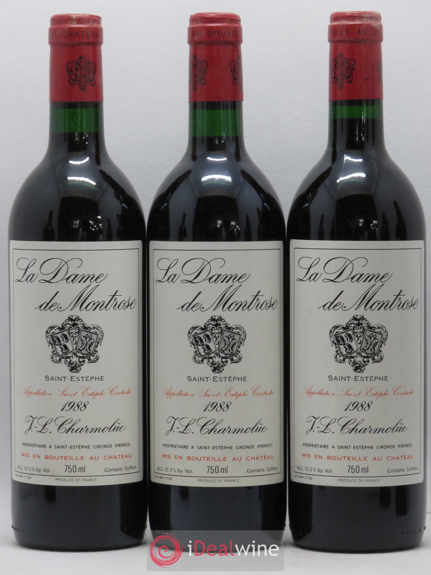 La Dame de Montrose Second Vin 1988 - Lot de 6 bouteilles - 1