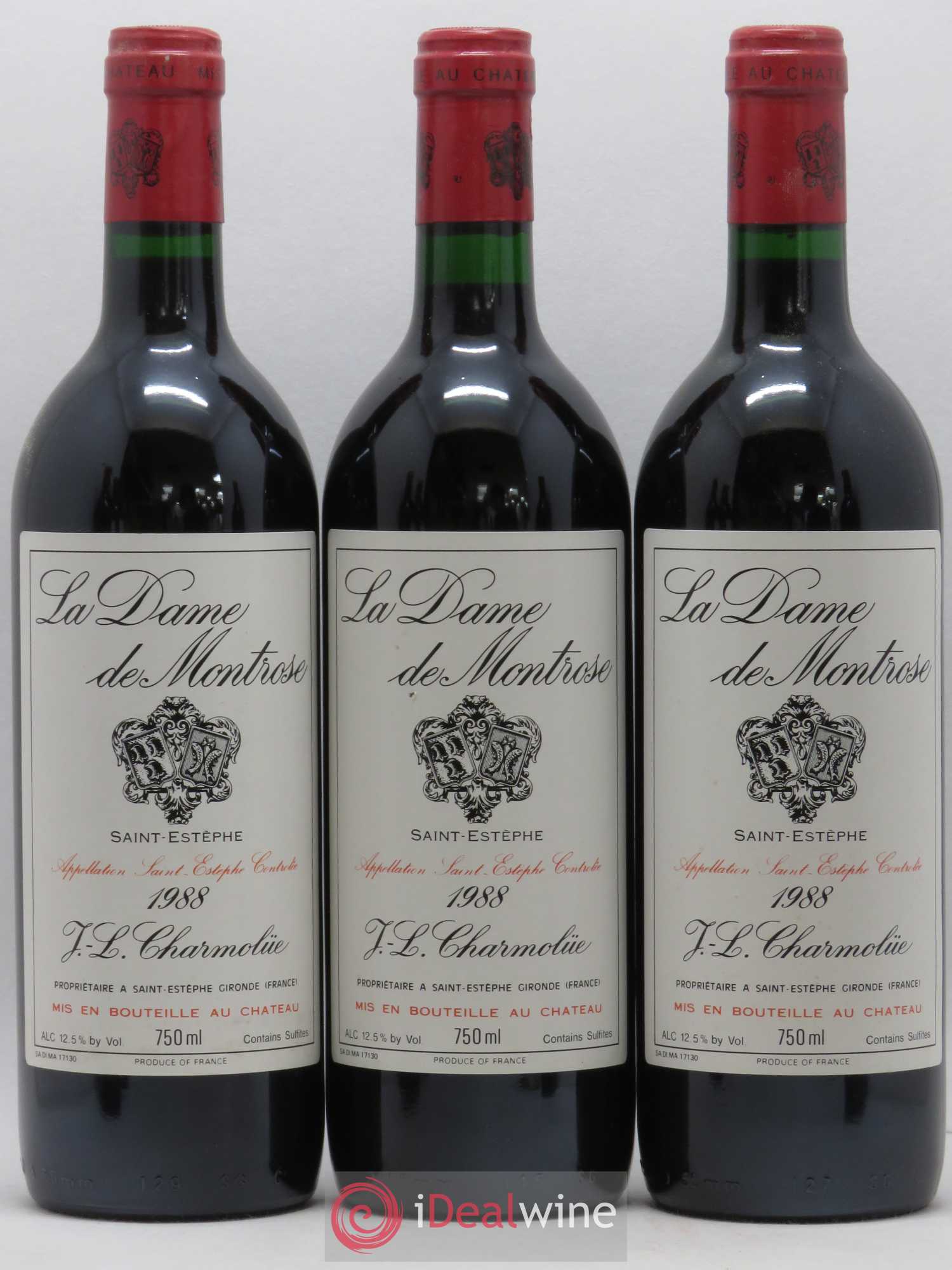 La Dame de Montrose Second Vin 1988 - Lot de 6 bouteilles - 2
