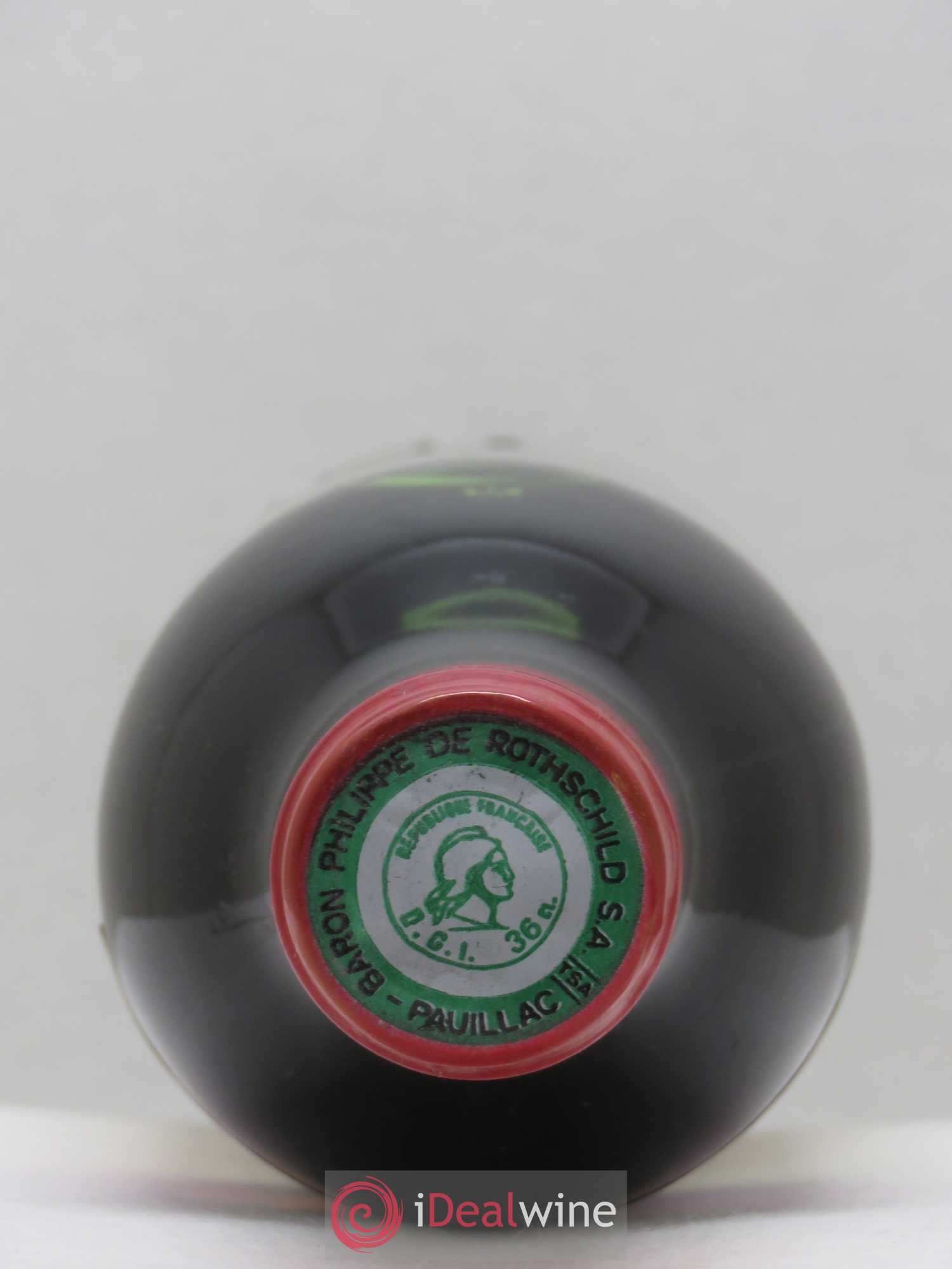 Château Mouton Rothschild 1er Grand Cru Classé 1975 - Lot de 1 demi bouteille - 1
