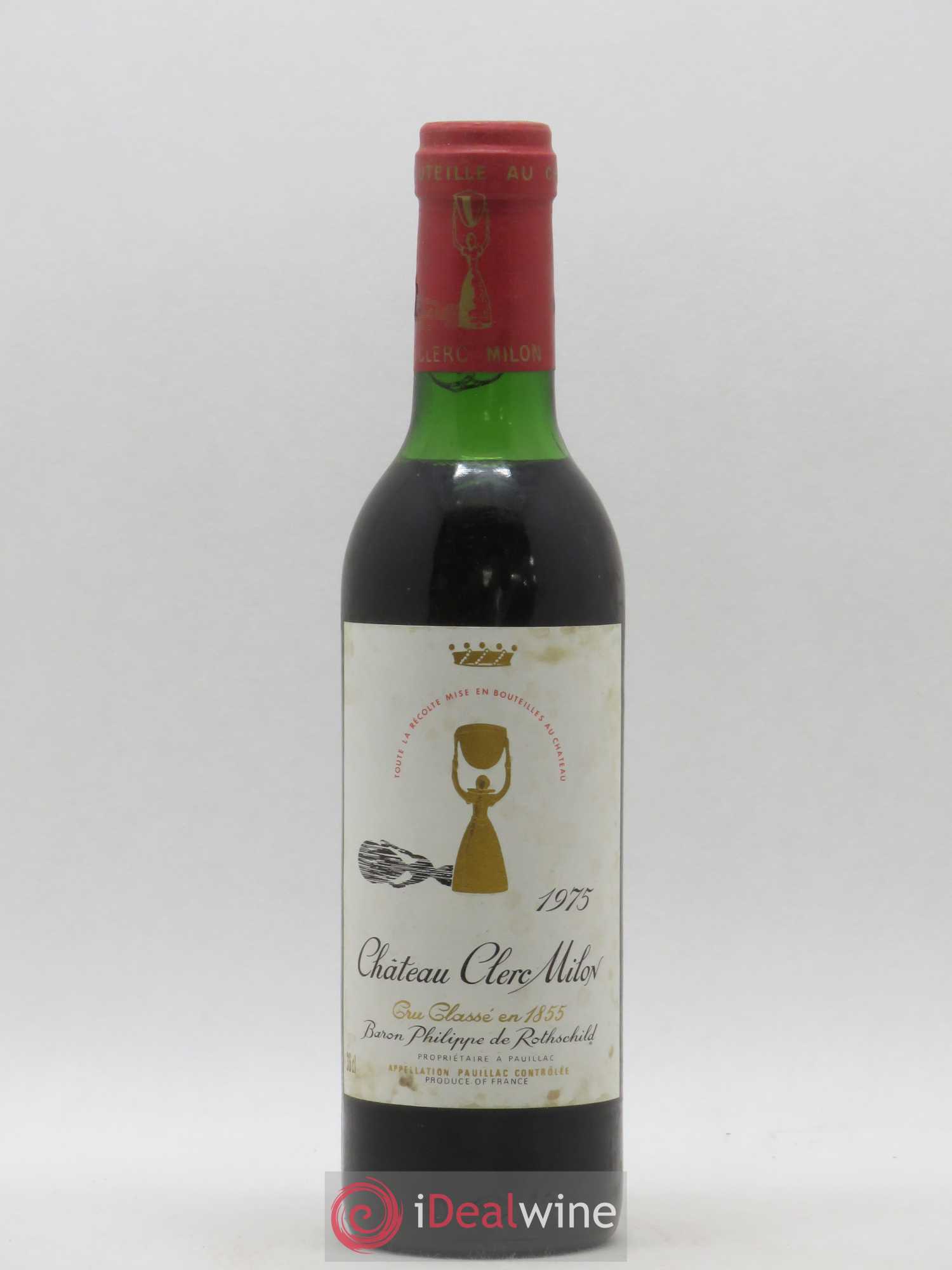 Château Clerc Milon 5ème Grand Cru Classé 1975 - Lot de 1 demi bouteille - 0