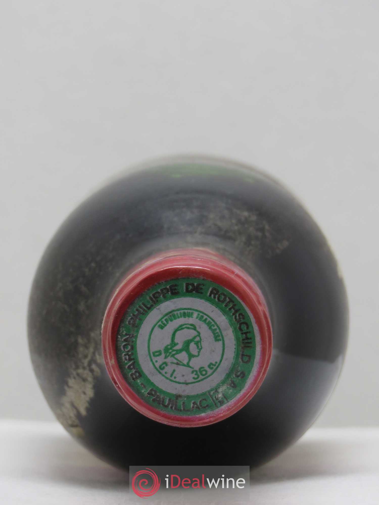 Château Mouton Rothschild 1er Grand Cru Classé 1975 - Lot de 1 demi bouteille - 1