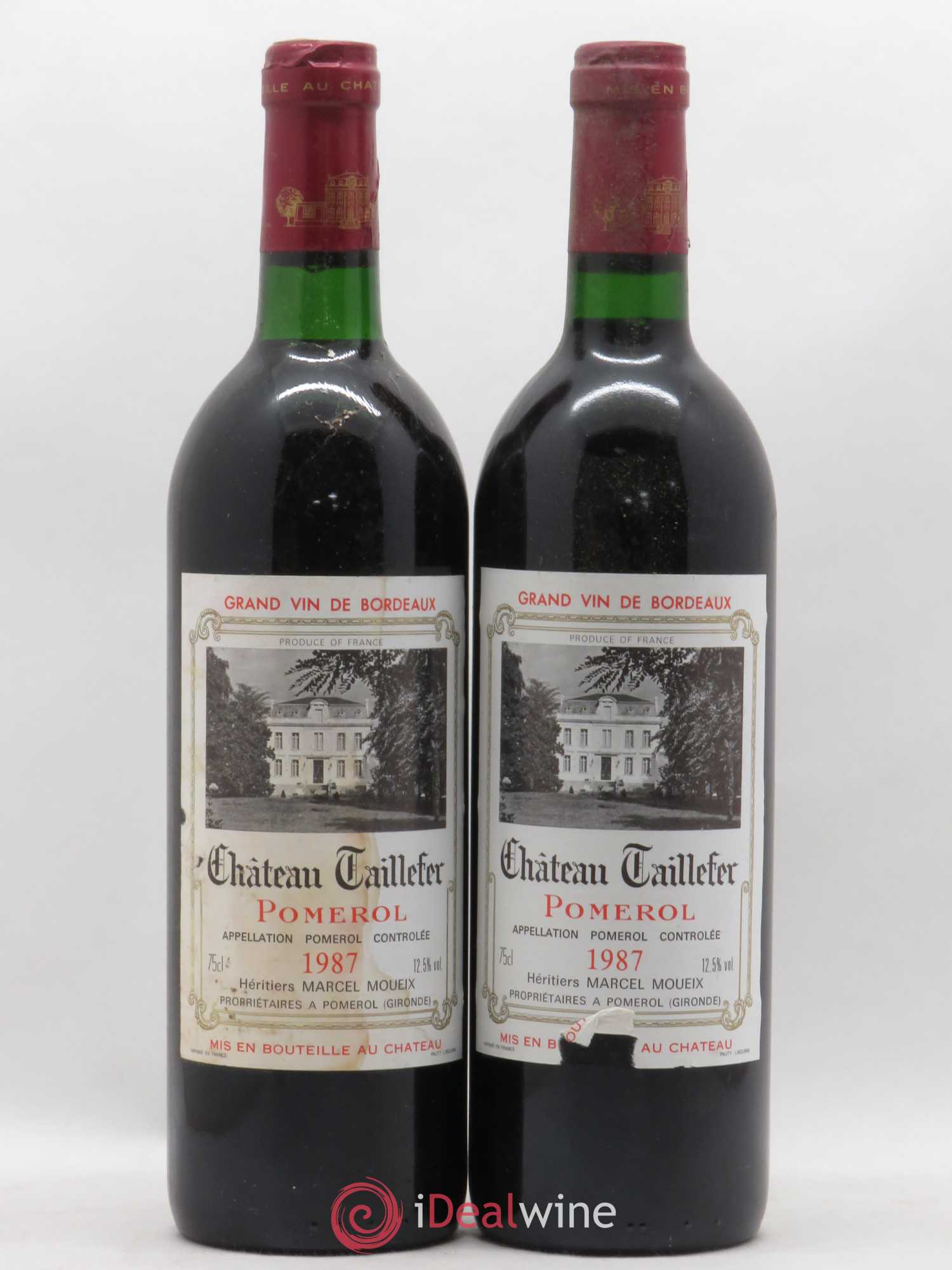Château Taillefer 1987 - Lot de 2 bouteilles - 0