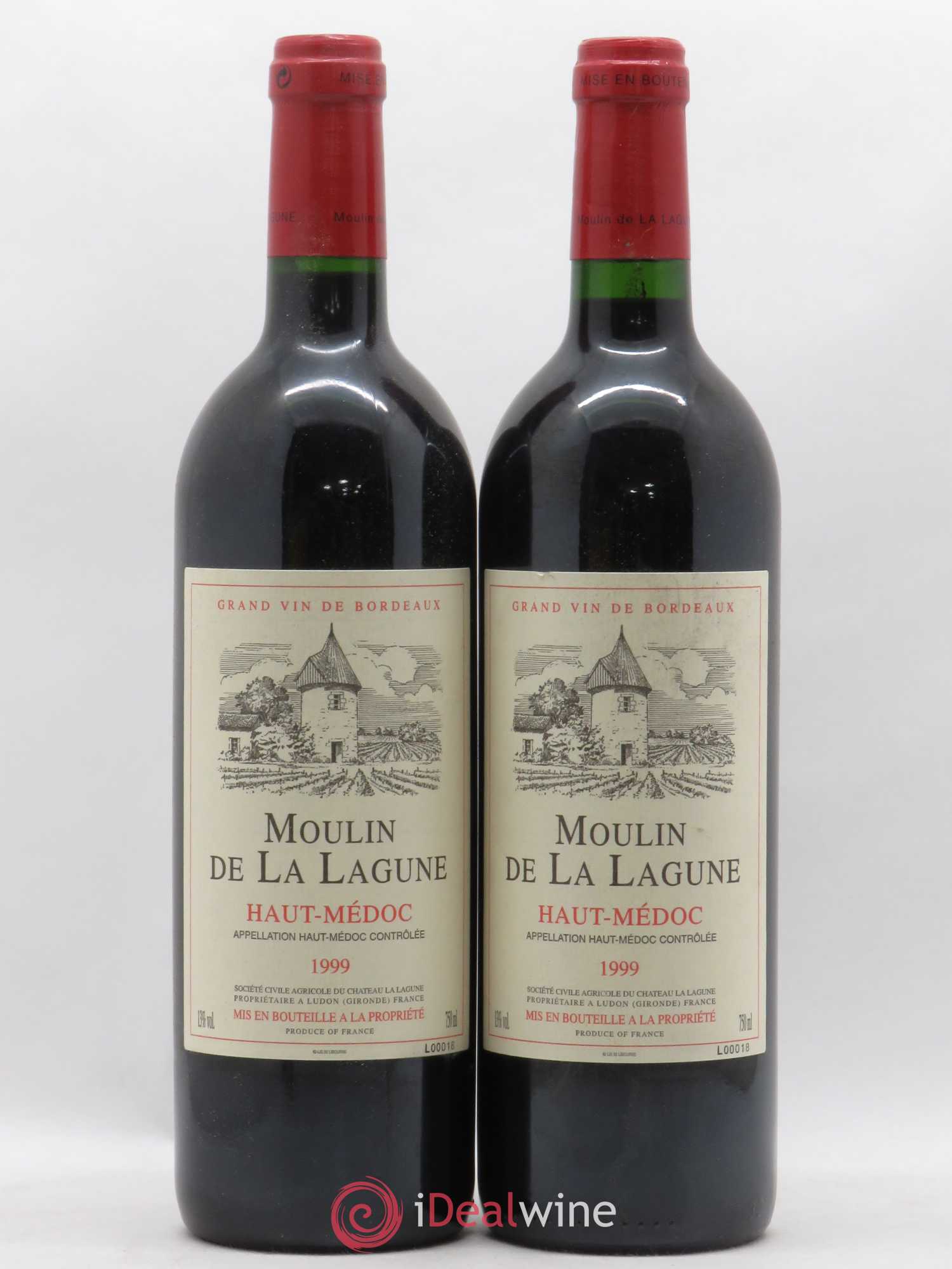 Moulin de La Lagune Second Vin 1999 - Lot de 2 bouteilles - 0