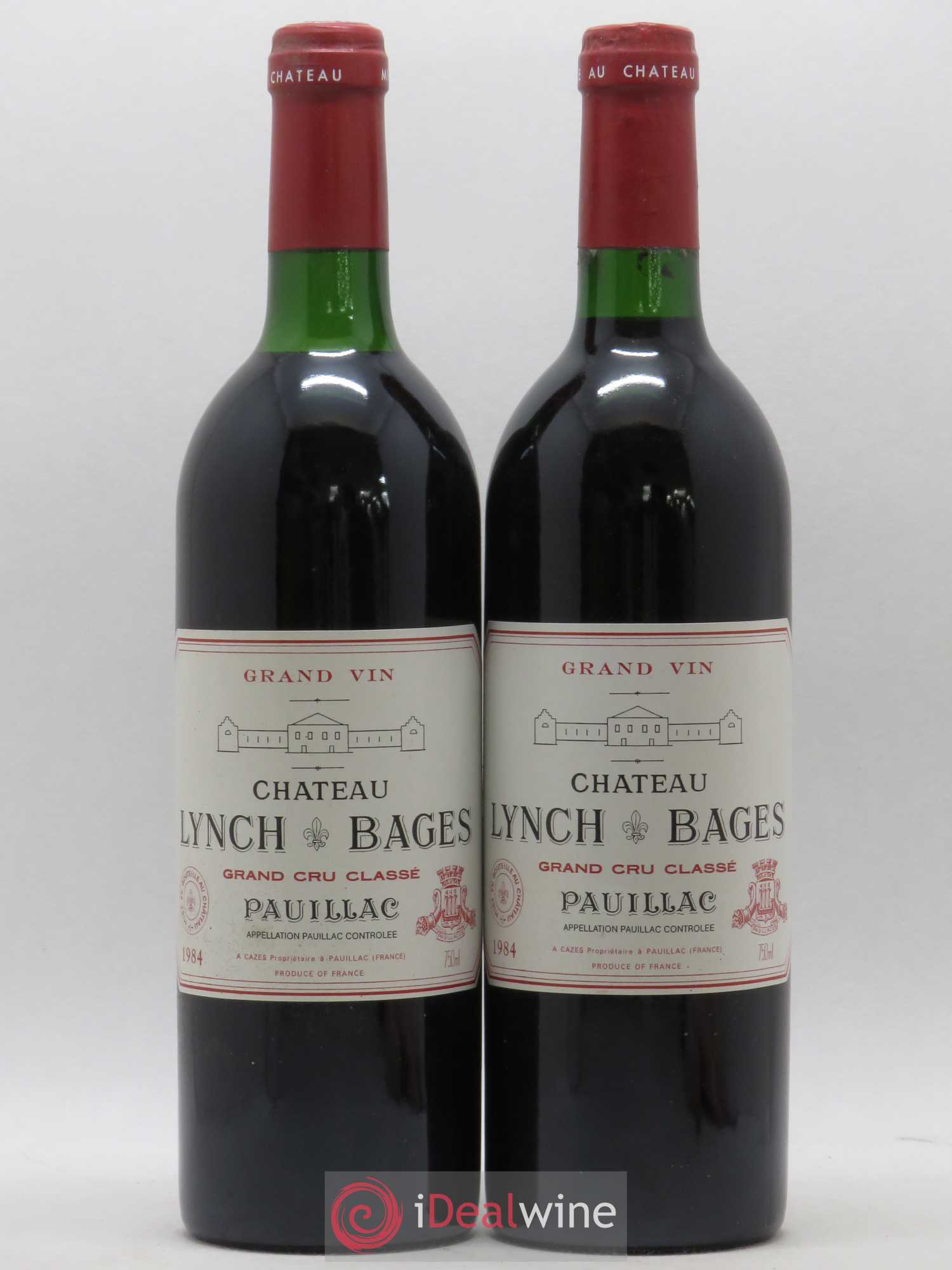 Château Lynch Bages 5ème Grand Cru Classé 1984 - Lot de 2 bouteilles - 0