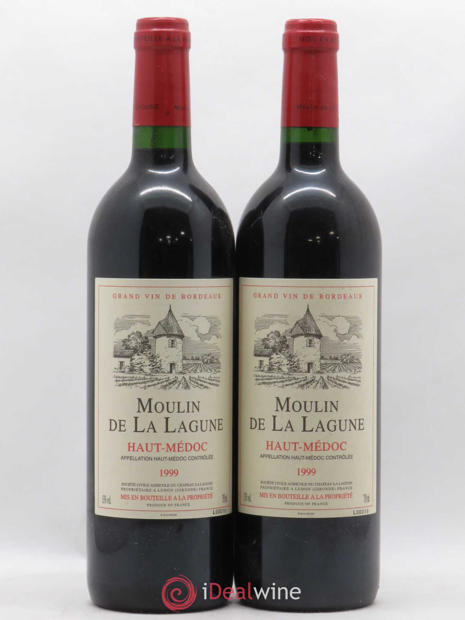 Moulin de La Lagune Second Vin 1999 - Lot de 2 bouteilles - 0