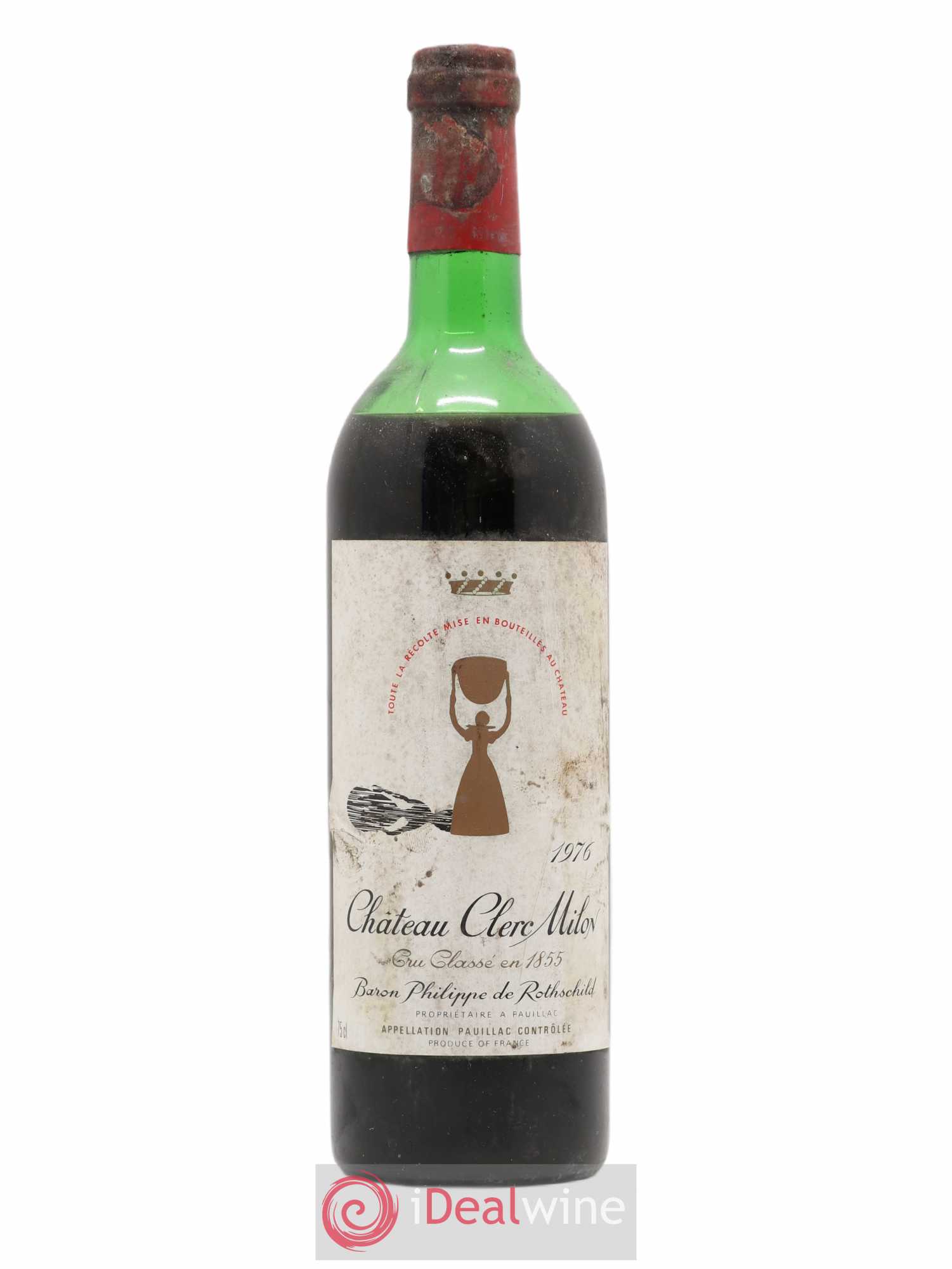Château Clerc Milon 5ème Grand Cru Classé 1976 - Lot de 1 bouteille - 0