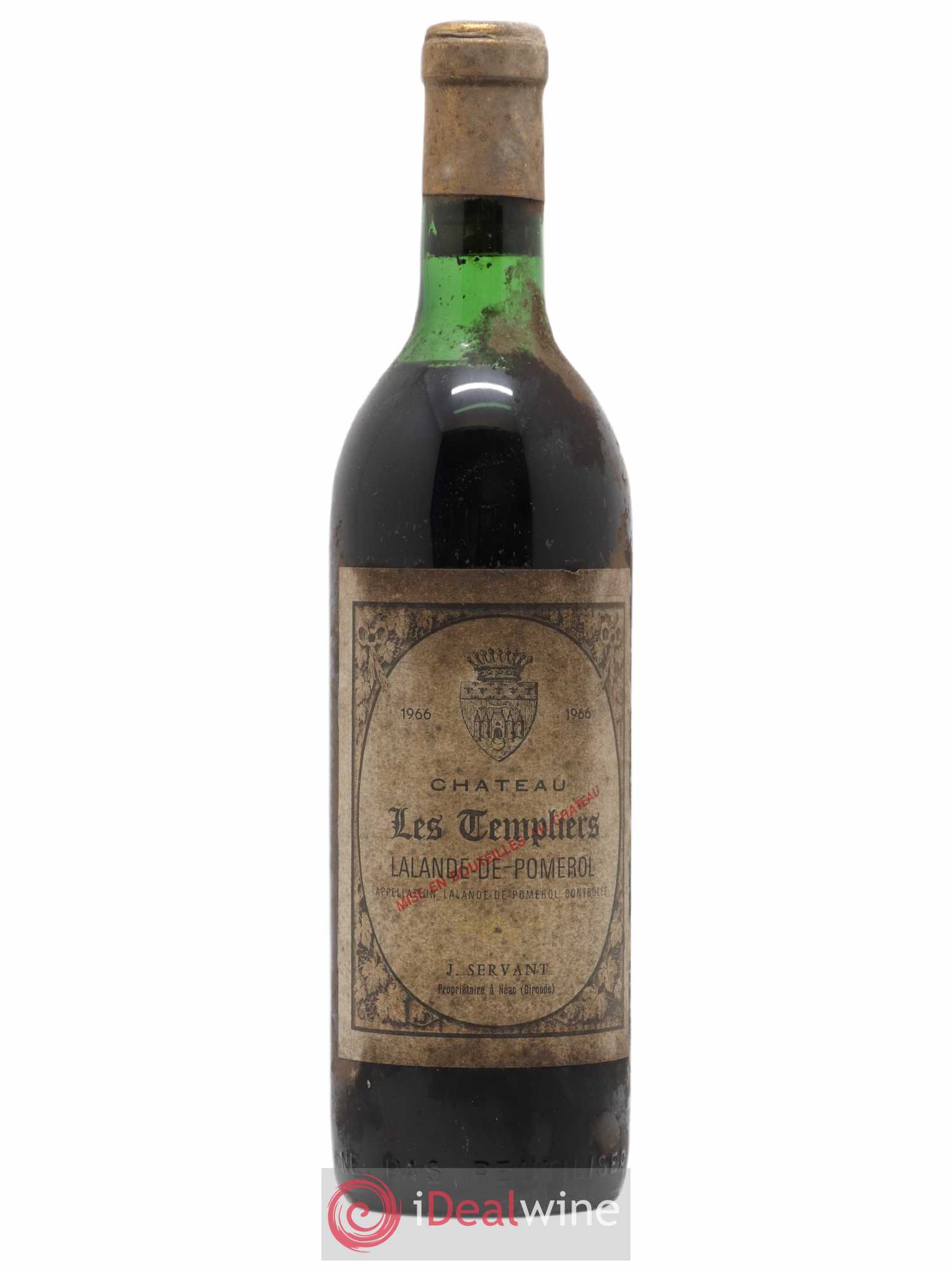 Lalande-de-Pomerol Les Templiers (sans prix de réserve) 1966 - Posten von 1 Flasche - 0