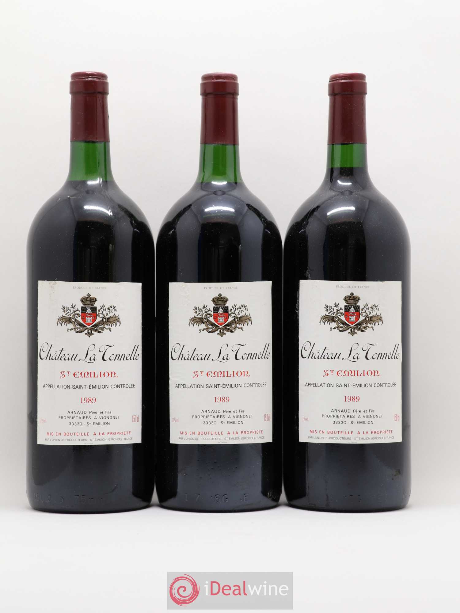 Saint-Émilion Château La Tonnelle 1989 - Posten von 6 Magnum - 2