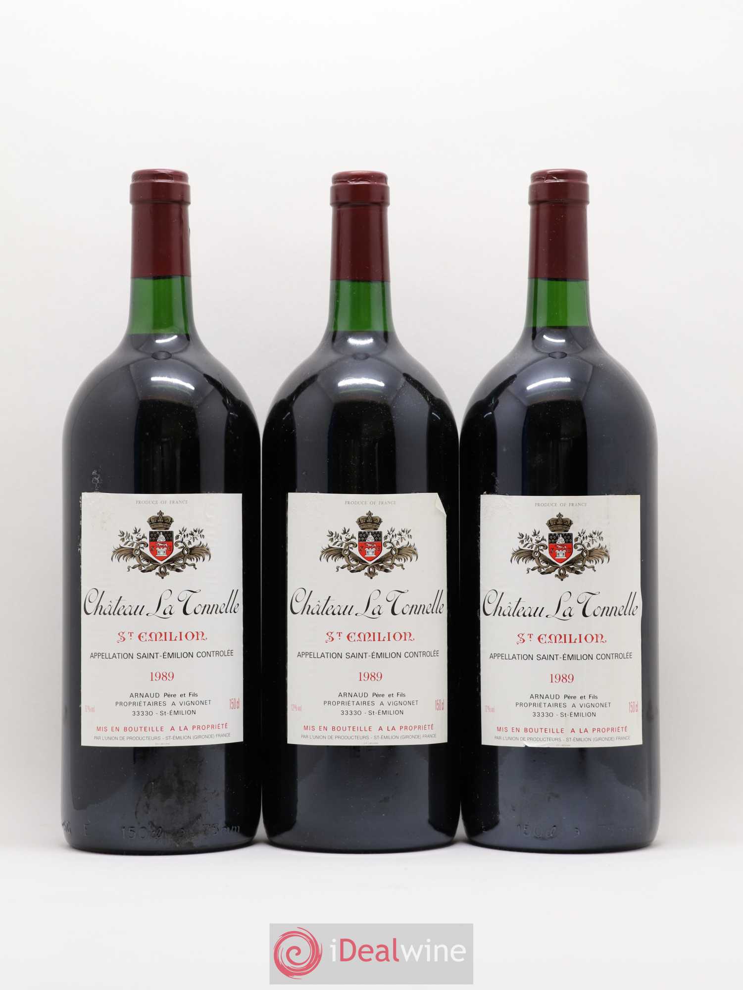 Saint-Émilion Château La Tonnelle 1989 - Posten von 6 Magnum - 2