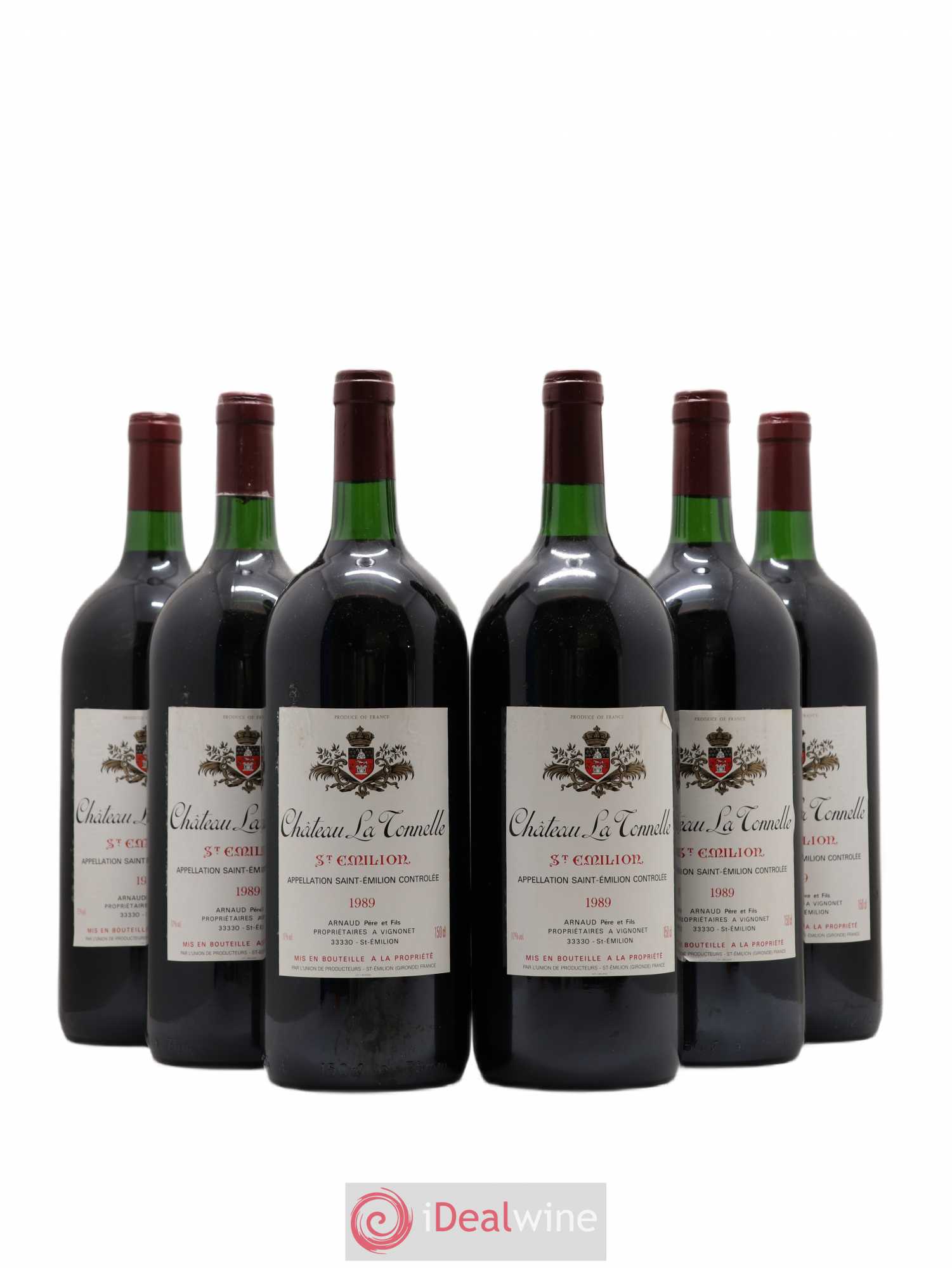 Saint-Émilion Château La Tonnelle 1989 - Posten von 6 Magnum - 0