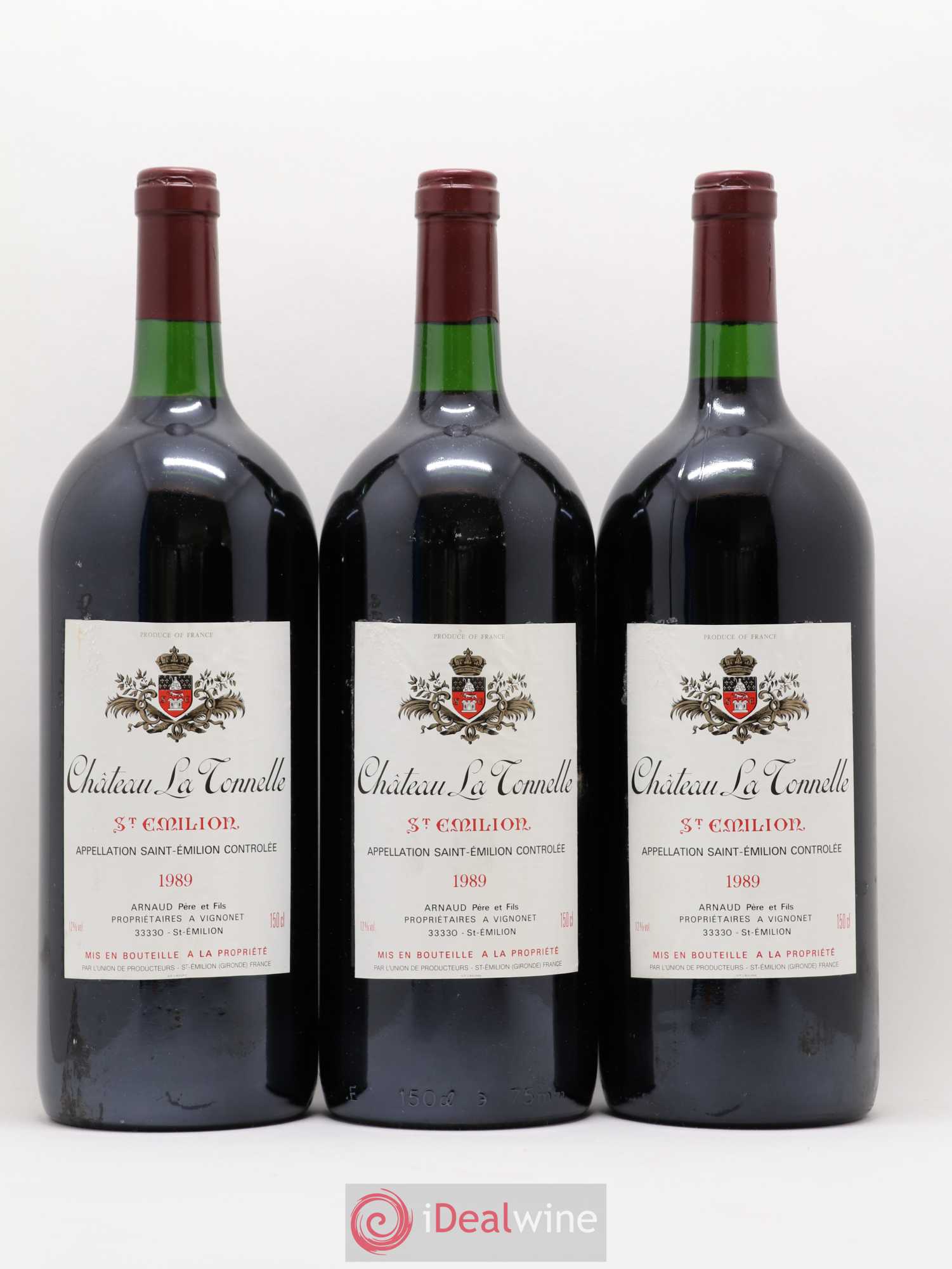 Saint-Émilion Château La Tonnelle 1989 - Posten von 6 Magnum - 2