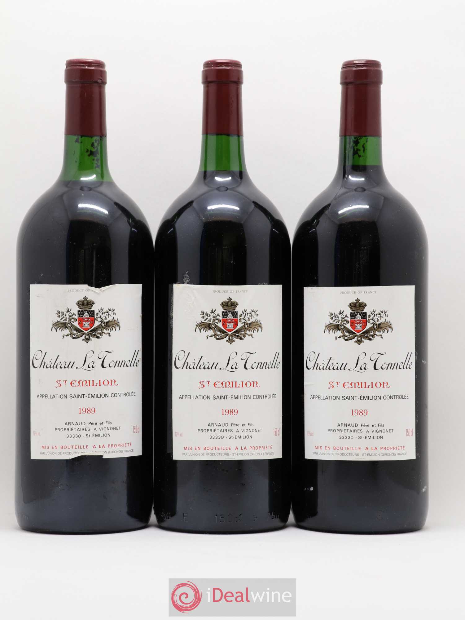 Saint-Émilion Château La Tonnelle 1989 - Posten von 6 Magnum - 2