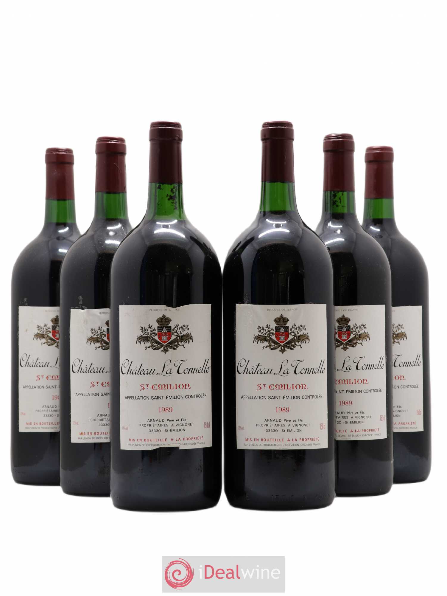 Saint-Émilion Château La Tonnelle 1989 - Posten von 6 Magnum - 0