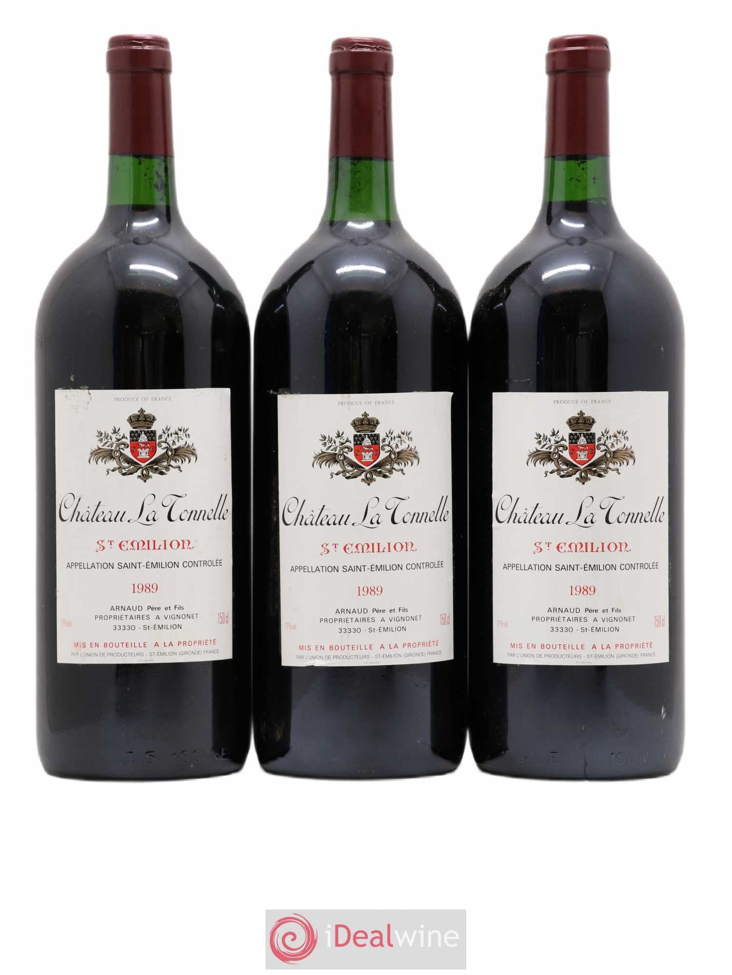 Saint-Émilion Château La Tonnelle 1989 - Posten von 3 Magnum - 0